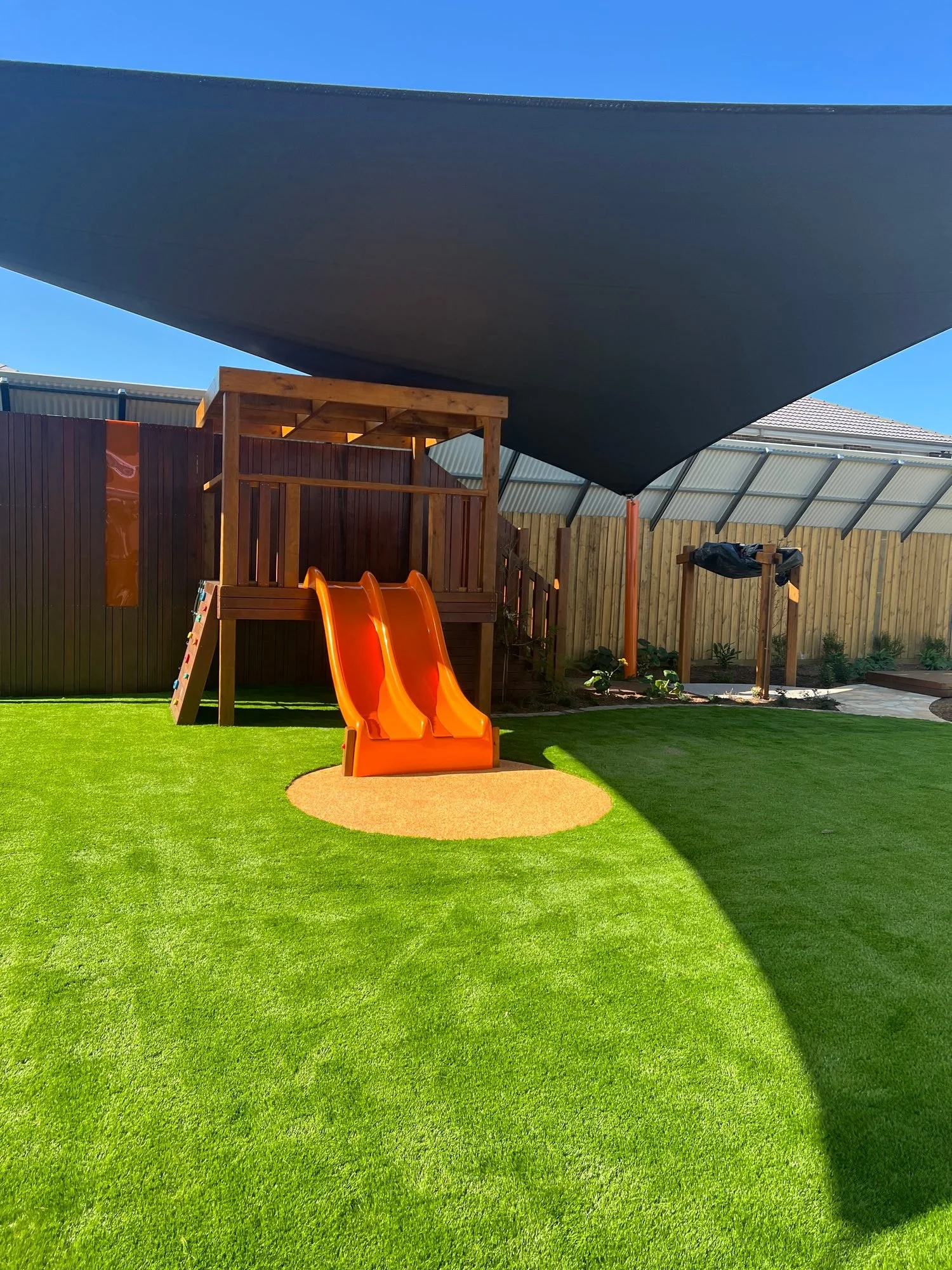 Edmondson Park Childcare Centre, Edmondson Park, Sydney – childcare centre by Archian Architects – outdoor play area and slide