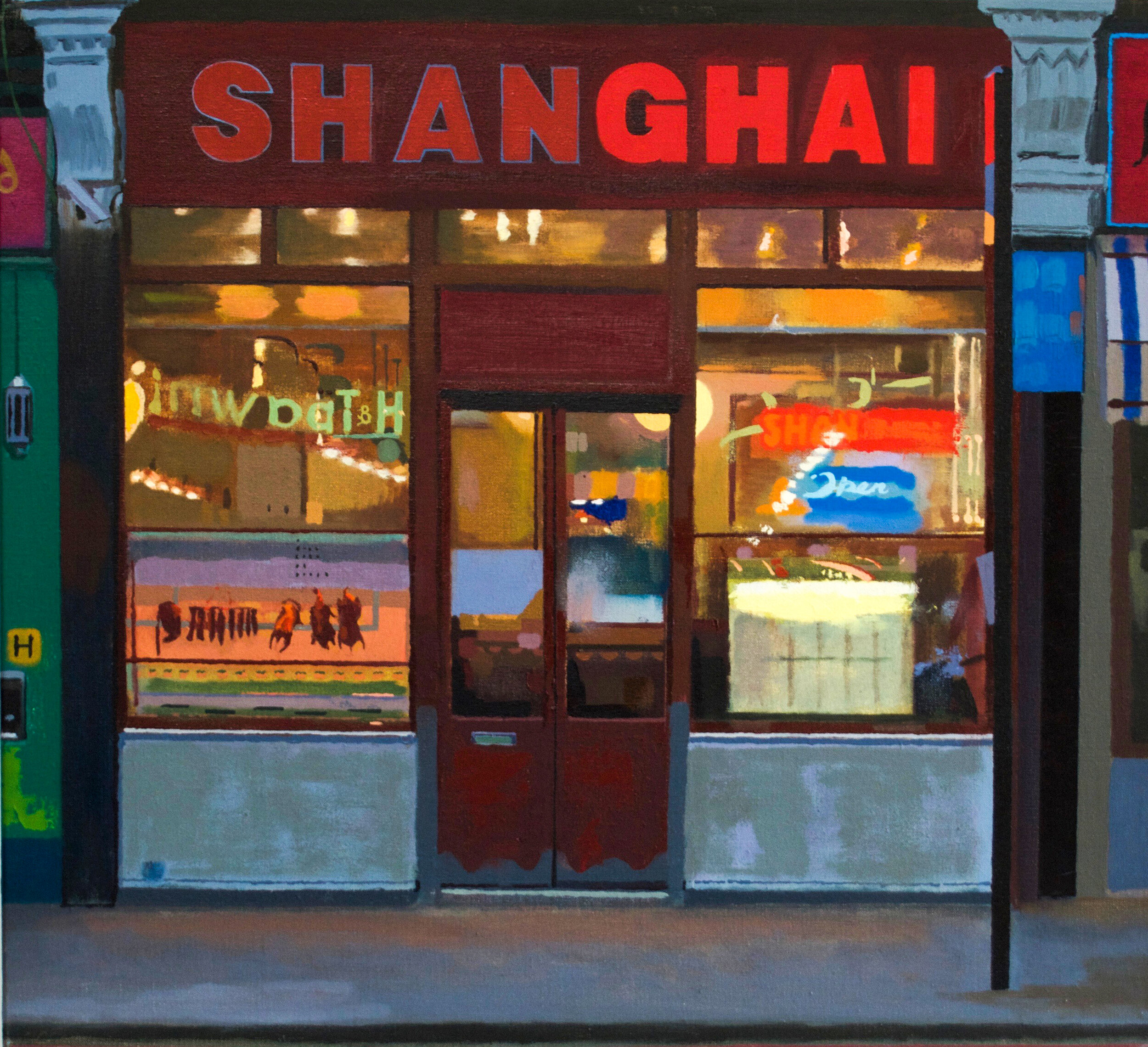  Shanghai, Dalston  Oil on Linen  55cm x 60cm  2010   