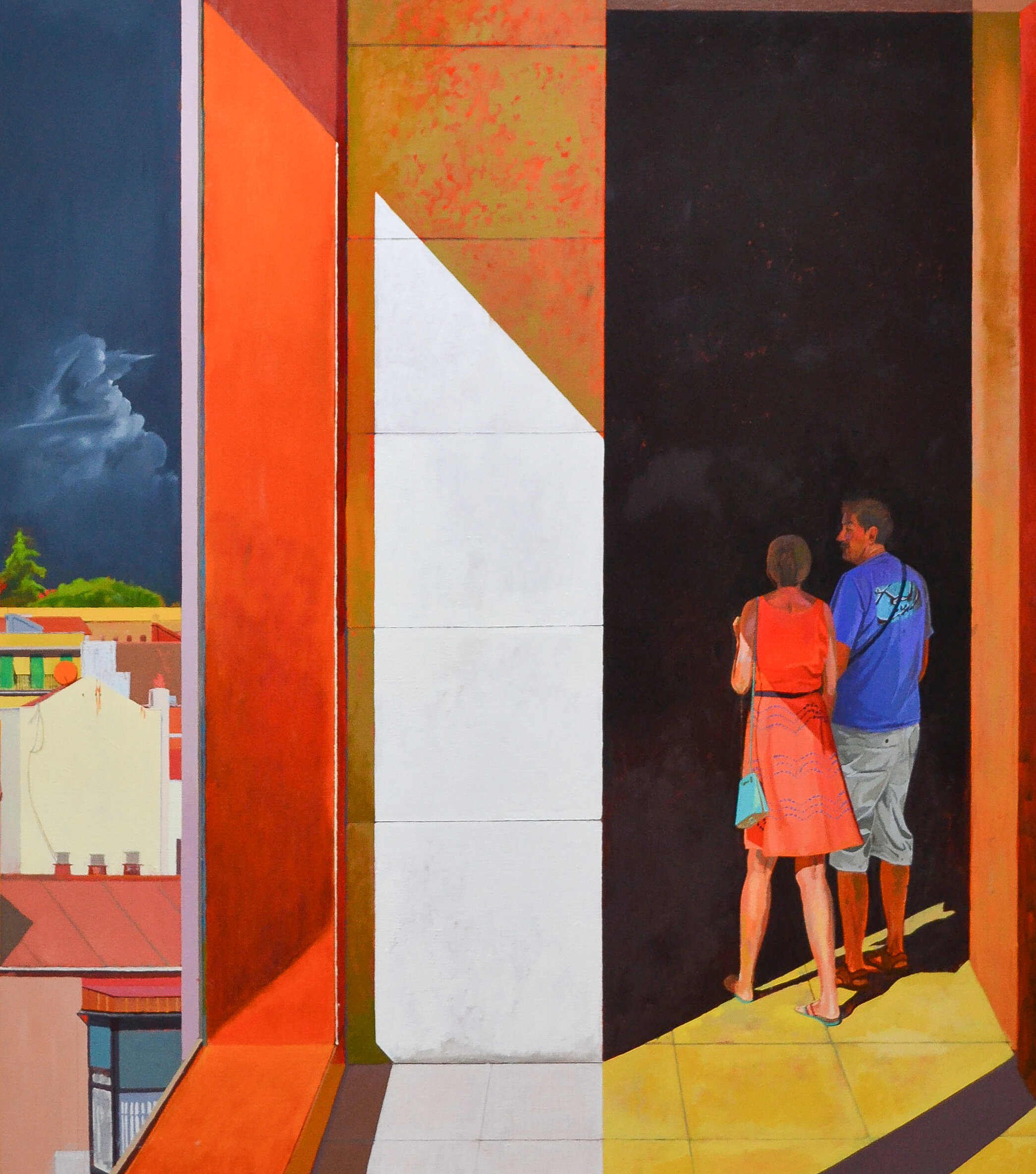  Madrid Couple  Oil on Linen   125cm x 110cm  2018   sold    