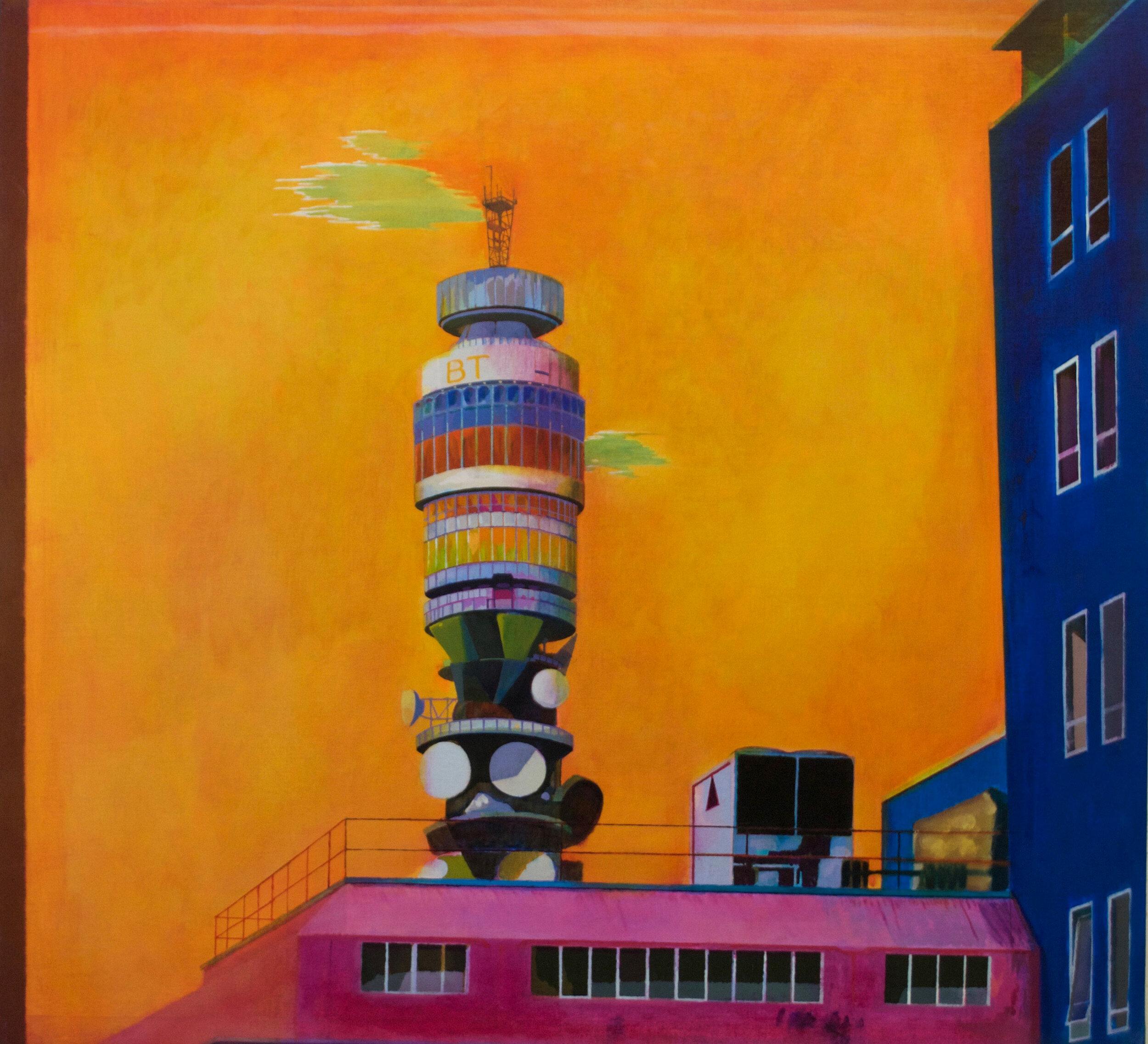  Post Office Tower  (Strange Light)  Oil on Linen on Panel  84cm x 92cm  2008   
