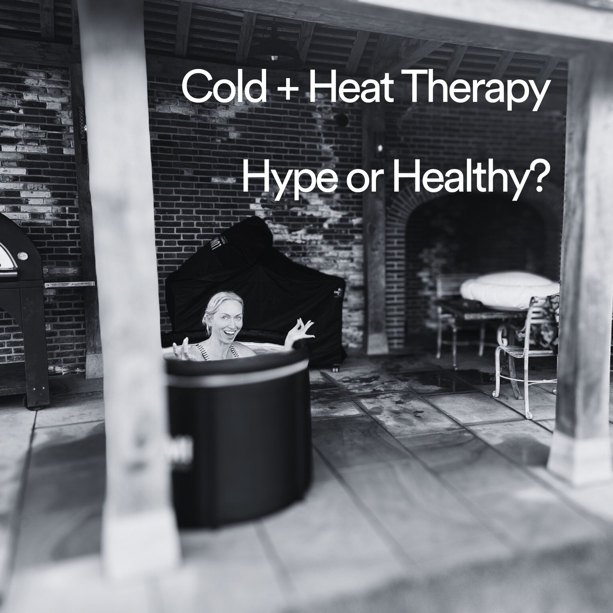 Cold ❄️ + Heat 🔥 Therapy - Hype or Healthy?

Plunge Into The Benefits of Cold Therapy:
1. Improves stress resilience: cold water therapy is a training sensor for your nervous system. Cold sensors on the skin activate your sympathetic + parasympathet