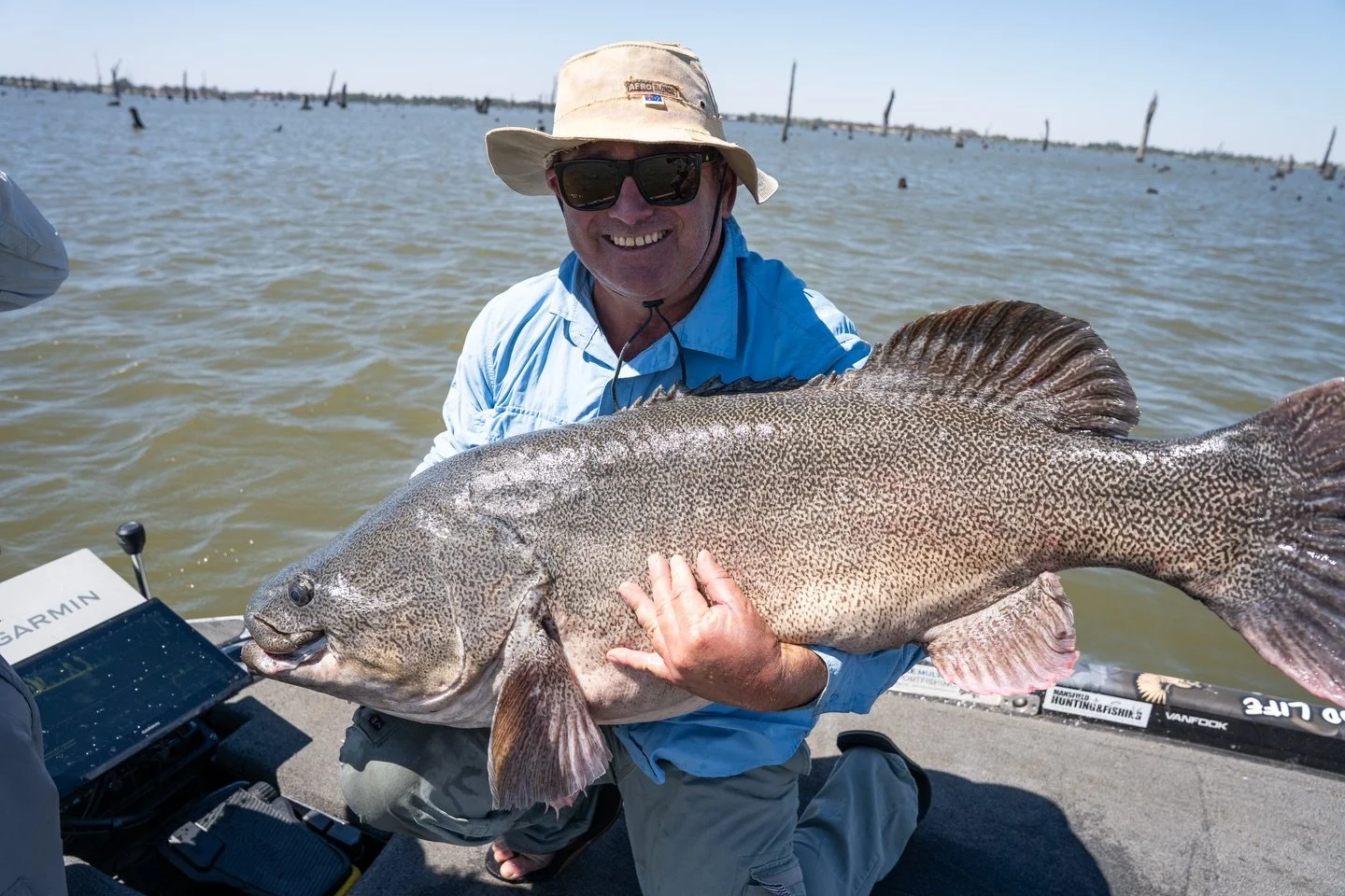 What a cracker for Jase! Still catching up from photos before Australia Day. It was pretty warm when we got this fish so one of us poured water on the deck of the boat to keep the fish and the carpet wet. We didn&rsquo;t muck around with too many pho