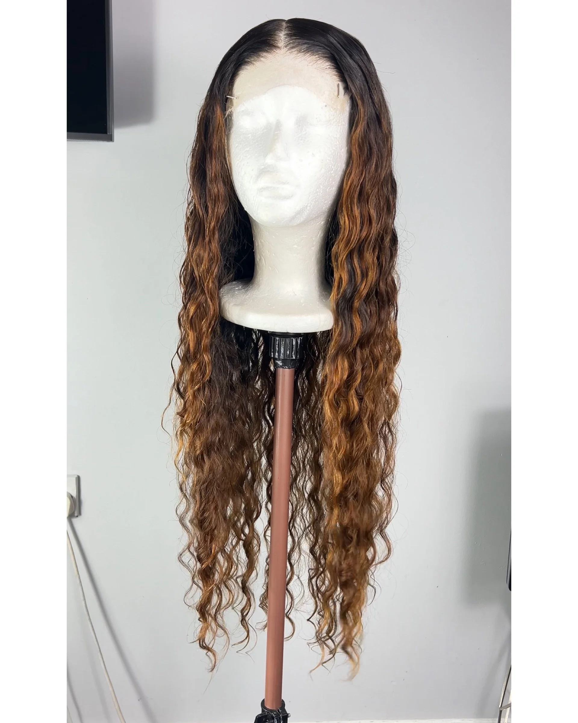 Luxurious Raw Ready to Wear Honey Brown Wavy Wig