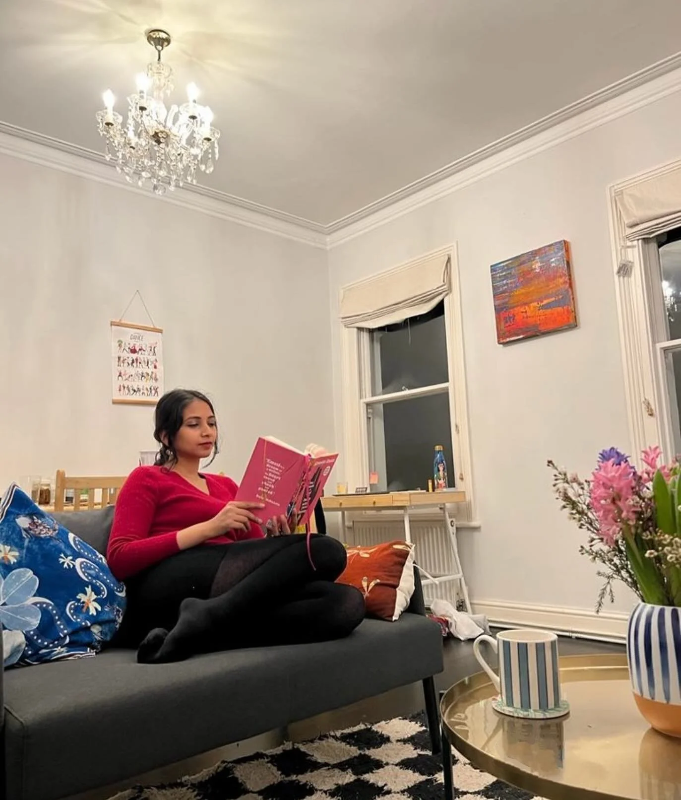 In my lane, moisturising, sunscreening, reading fun pink books and some serious-serious books, writing stories and going on long walks, and hugging people I love so much that they’re like omggg get off of me! but I won’t 🥰 
Also, my favo