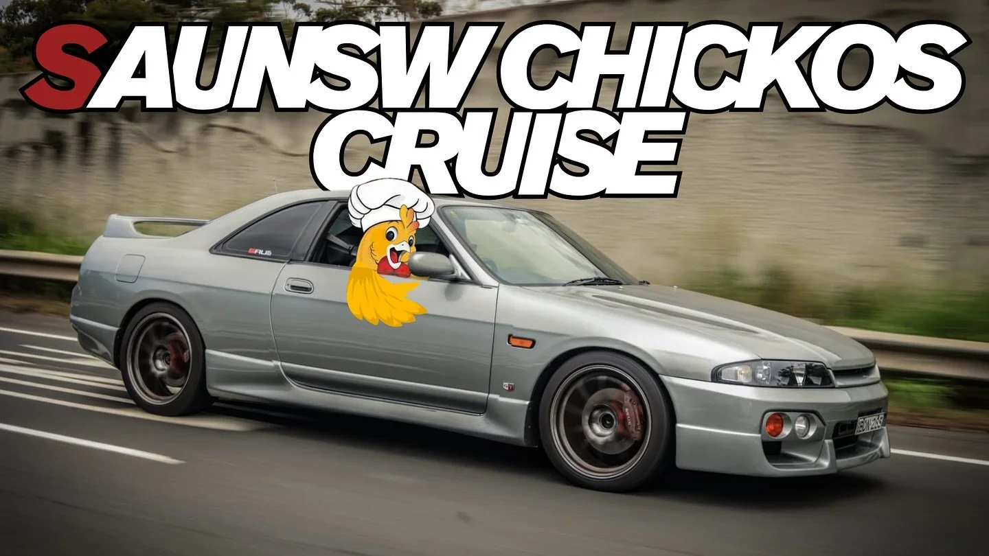 Scenic roads, stunning skylines, and Chickos to finish it off!

📅 Sunday 26th October 2025

🕖 4:30PM Meeting Waterfall Station Parking

🕢 5:00PM Cruise Departure

▶️ Royal National Park &gt; Lawrence Hargrave Dr &gt; Memorial Dr &gt; Sid Parrish P
