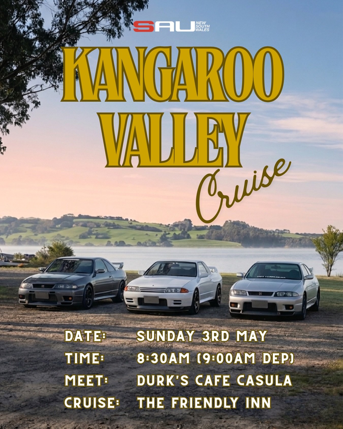 Mist in the Mirrors, Roar in the Valley&hellip; 🏔️

Join SAU NSW for a relaxed cruise through the Southern Highlands to Kangaroo Valley. 🦘

We&rsquo;ll be stopping near Fitzroy Falls for photos and fresh air before dropping into the valley for a fa