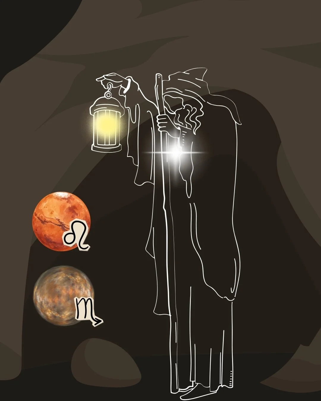 Mars in Leo + Mercury in Scorpio