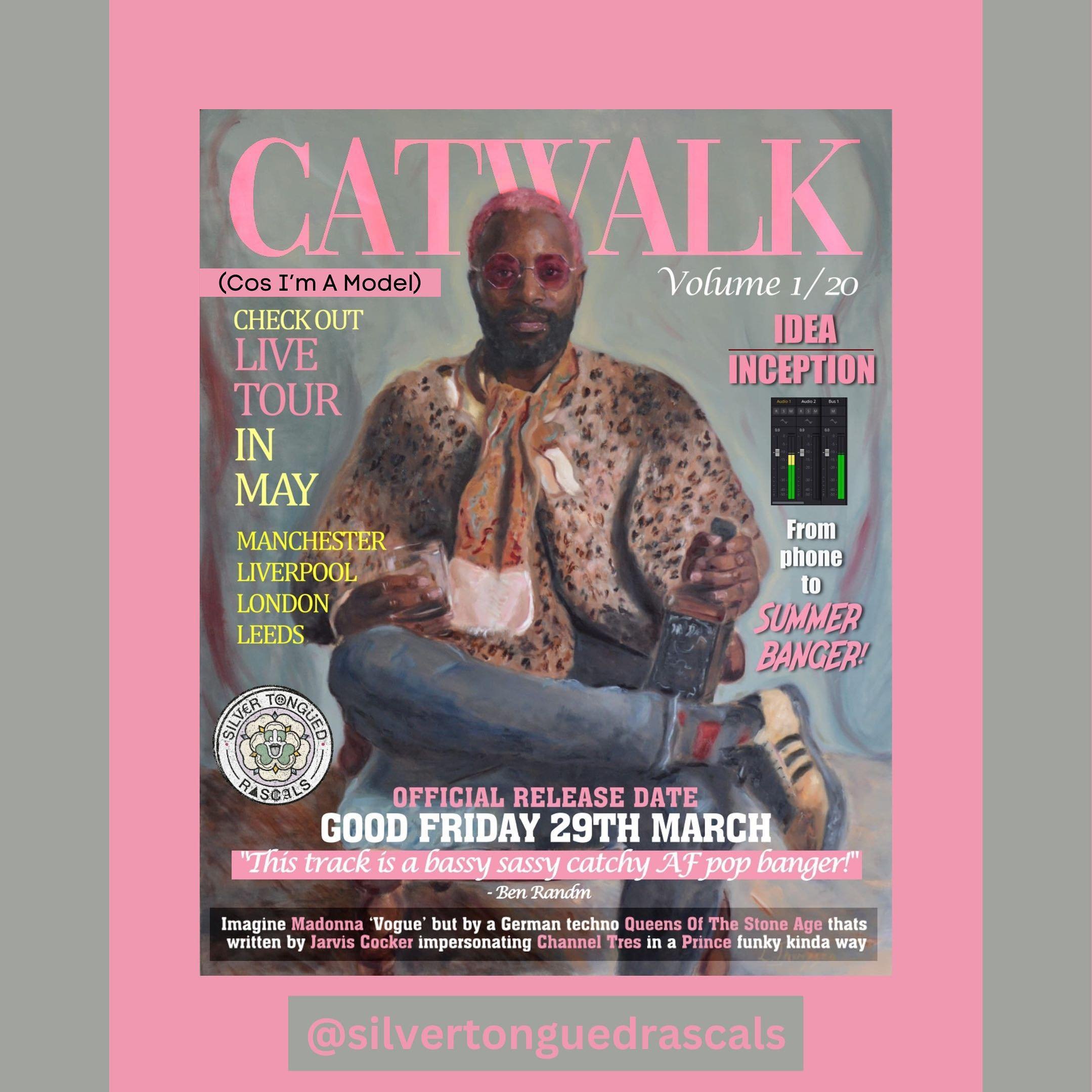 Silver Tongued Rascals - Catwalk (Cos I&rsquo;m a Model). Released Friday 29th March 2024. 

Silver Tongued Rascals are Social Commentators with Dance-floor Detonators.

Imagine Madonna &lsquo;Vogue&rsquo; but by a German techno Queens Of The Stone A