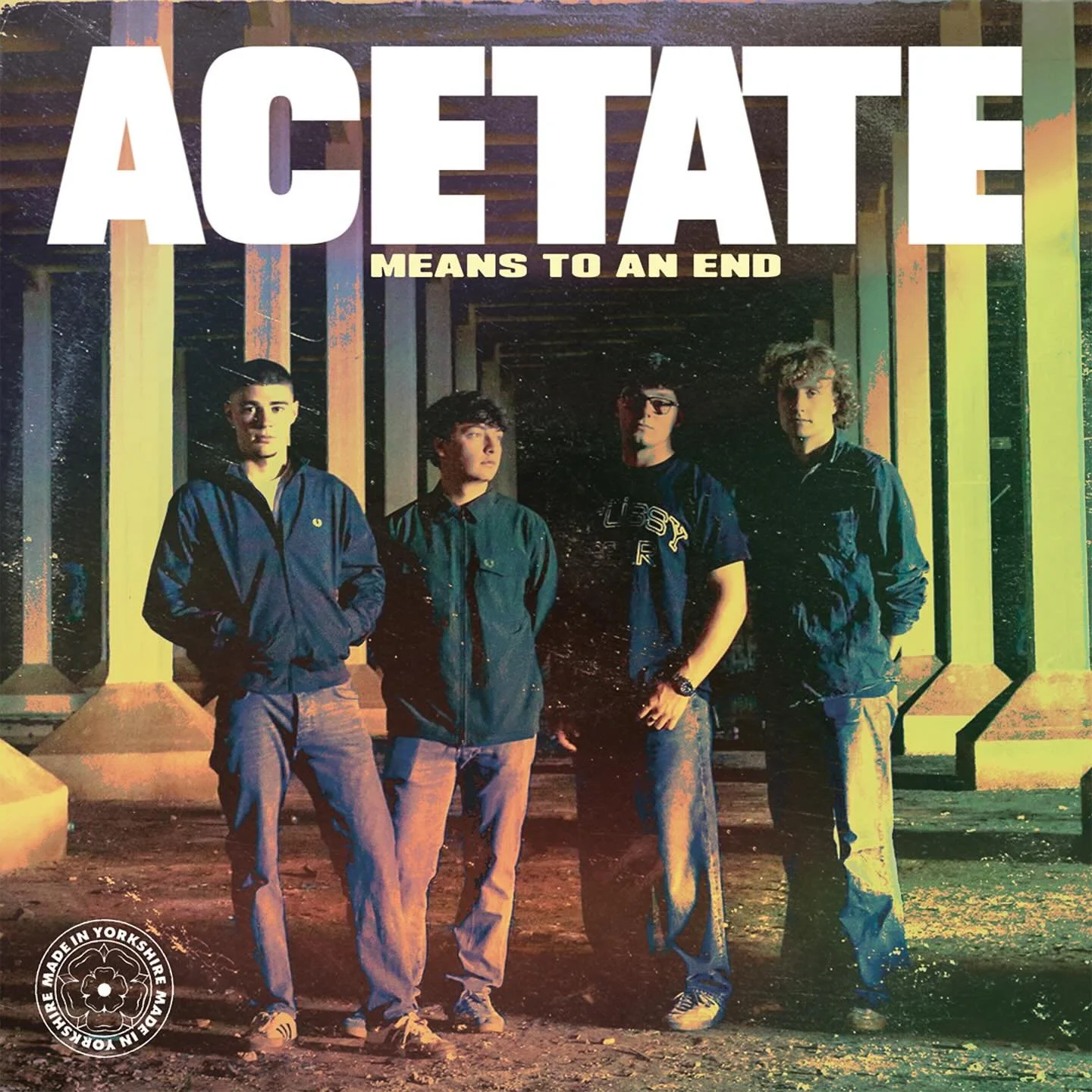 Acetate - Means To An End (EP). Released Friday 17th October 2025.
Acetate are an indie rock band originating from Leeds, UK. Formed in 2023, this dynamic quartet blends raw energy with melodic sensibilities, crafting a sound that is both nostalgic