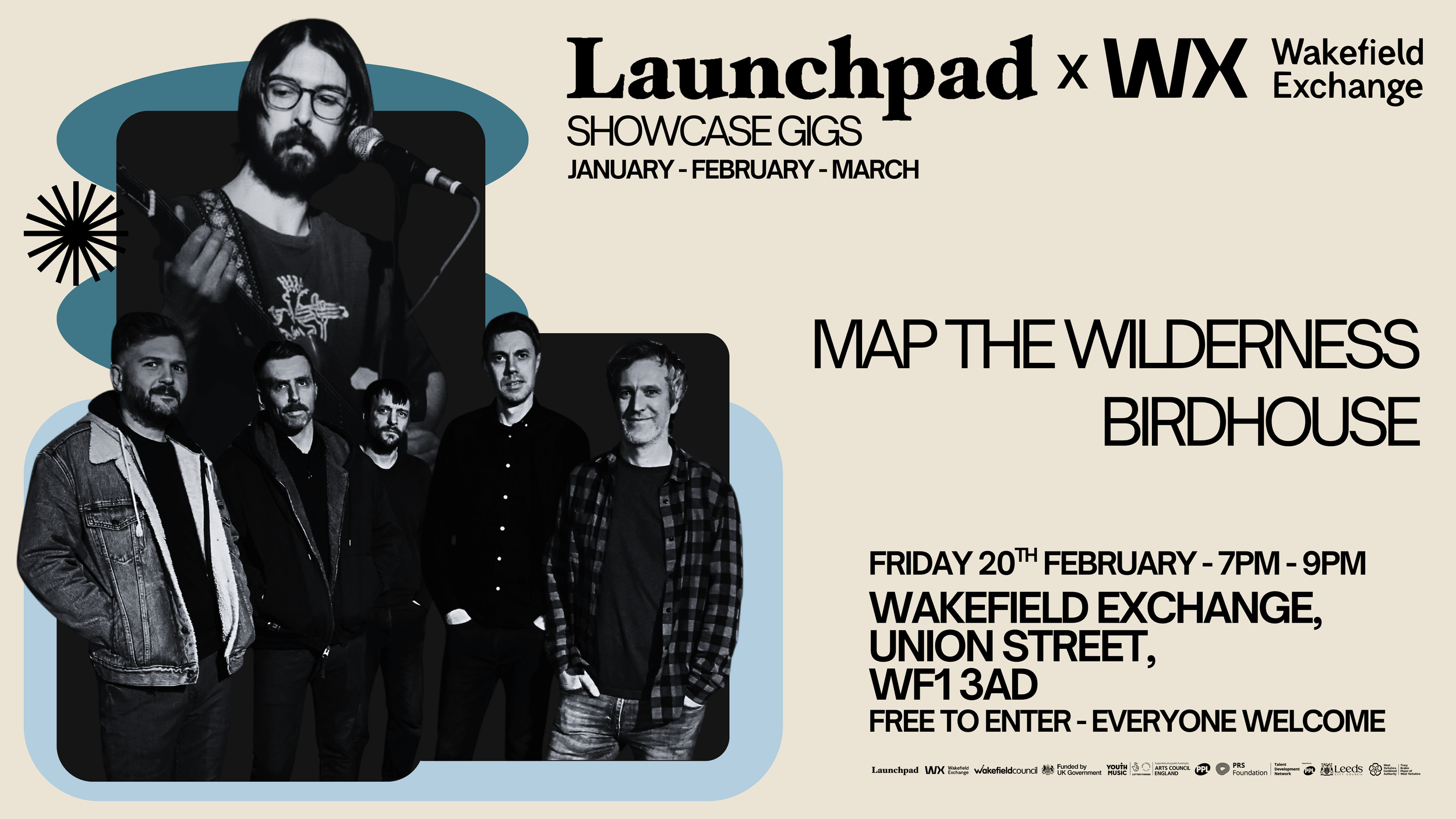 Launchpad X Wakefield Exchange - Showcase Gig - 20th February 2025 - Map the Wilderness &amp; bird house