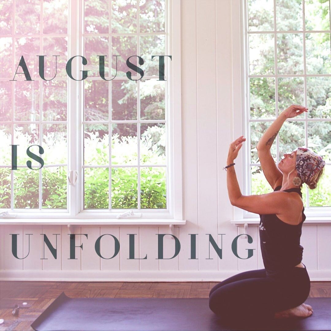 I'm excited to share a new August schedule with you.

Starting on Monday Aug 3rd join me for 6 Live classes per week starting at 9am.

I am offering Open Space 15 minutes before class so that we can check in, say hi, give feedback, and just connect.
