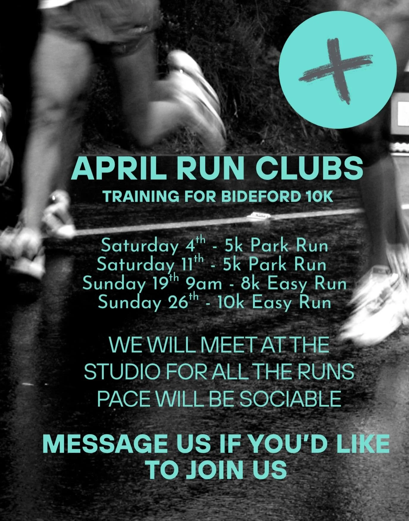 🚨 APRIL RUN CLUB IS HERE 🚨

With the Bideford 10K coming up, (6 weeks today!!) we&rsquo;re bringing the community together over the next few weeks 🏃&zwj;♀️💛

Here&rsquo;s what&rsquo;s happening:

👉 First 2 weeks of April
We&rsquo;re heading over