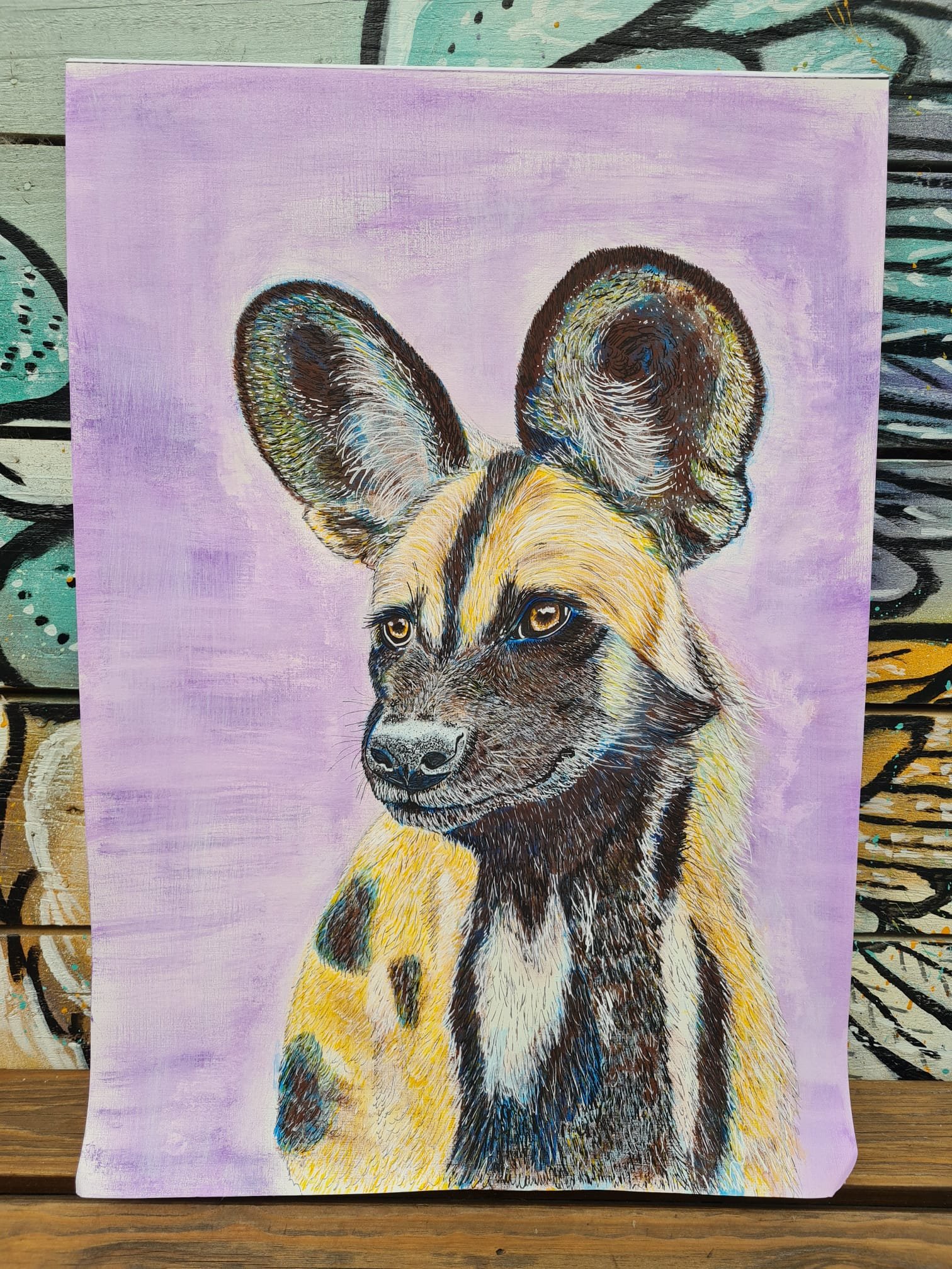 Prince of Lugs 2024, The “Contours & Critters” Collection freehand by Cheryl Galbraith. Acrylic Paint on Canvas paper.
Contact Artist to purchase original art.
Price Value: £600 - Open to Offers