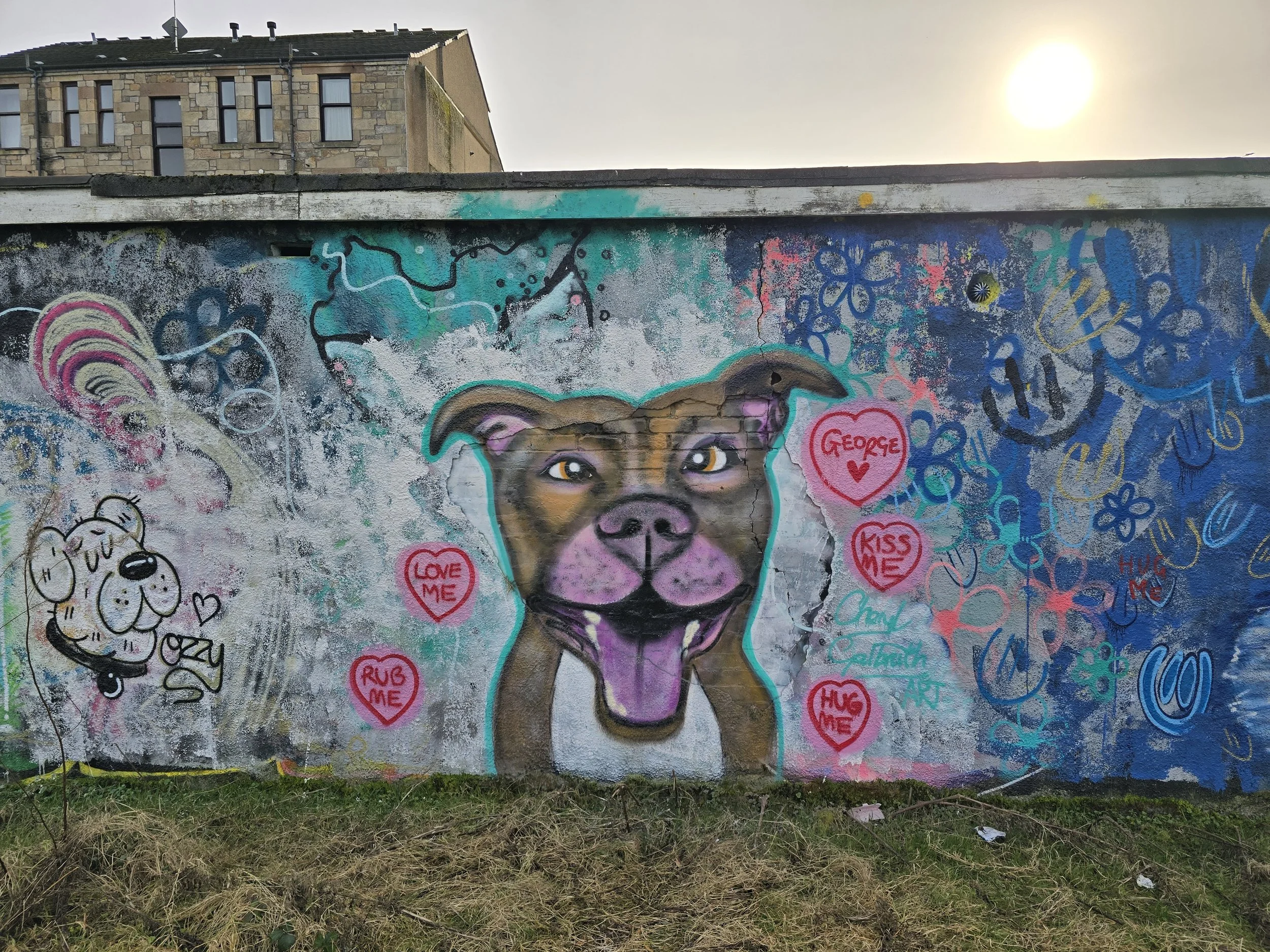 Love and Rescue Dog Murals 2026 - located in Paisley Scotland.