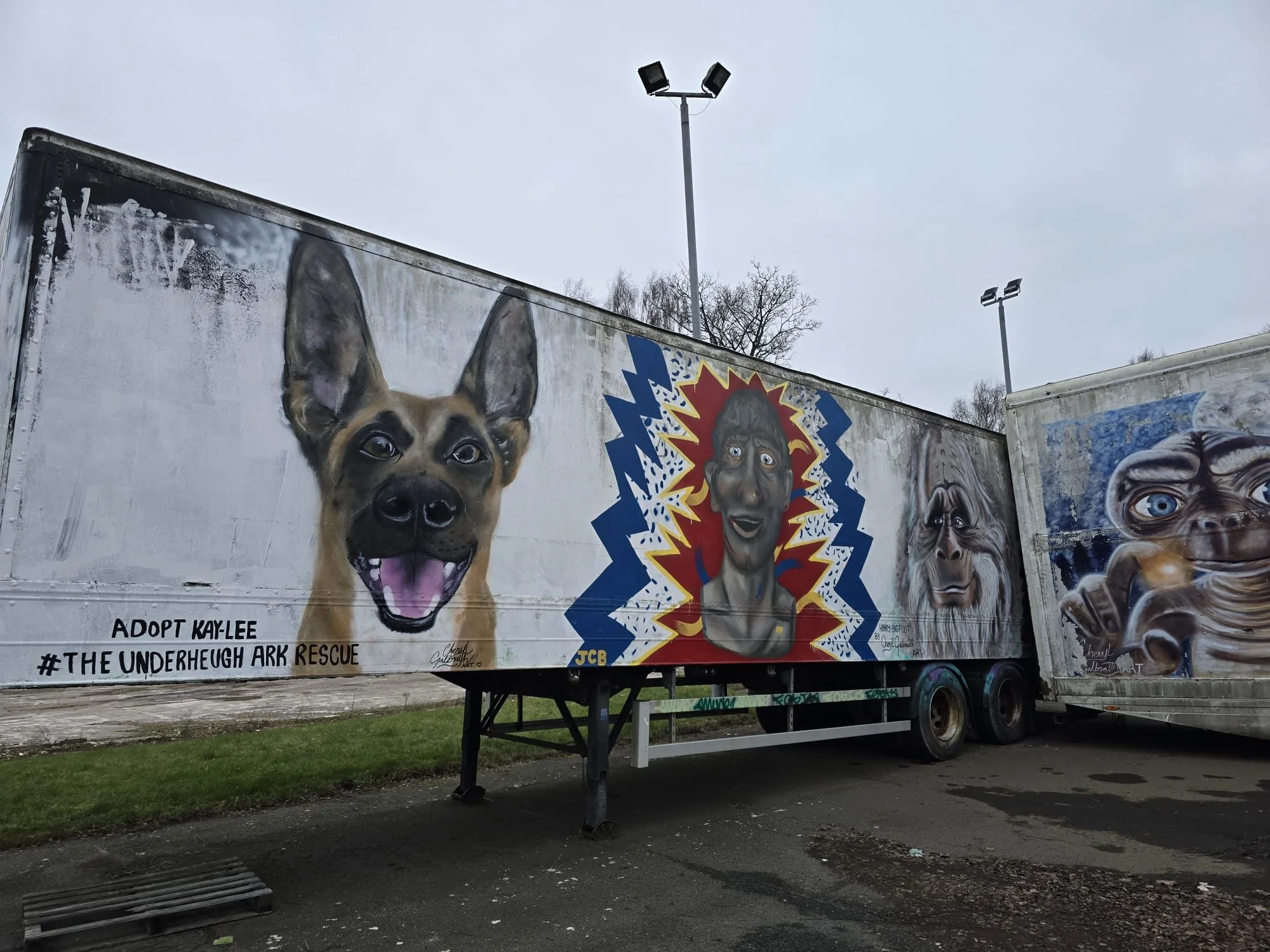 Love and Rescue Dog Murals 2026 - located in Westway Renfrew Scotland.