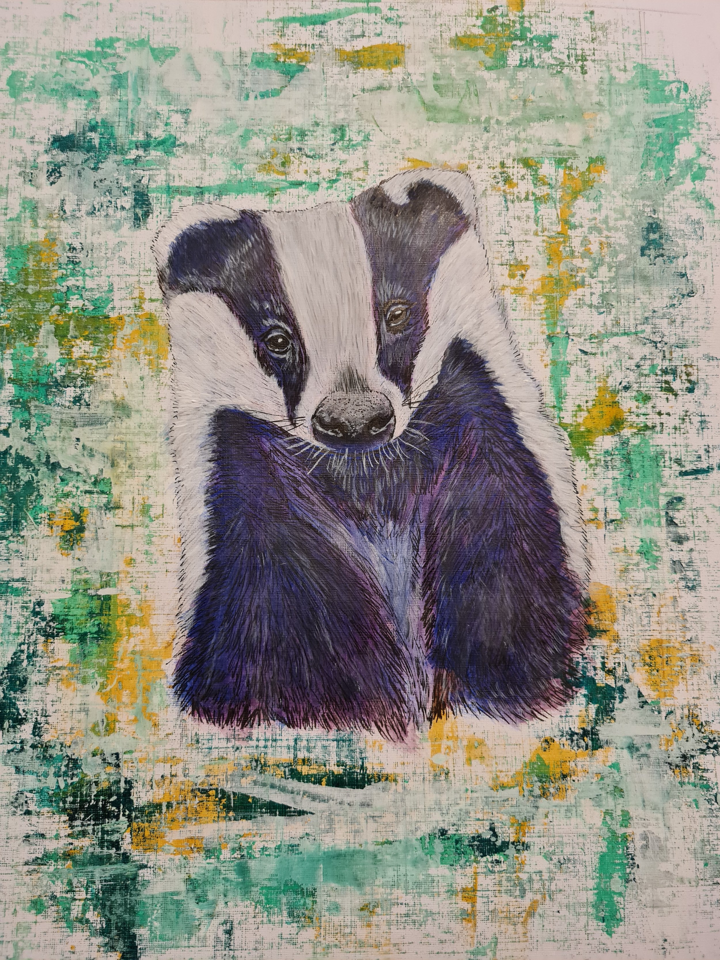 Broc Impastoish, 2021, The "Impastoish" Collection, freehand painting by Cheryl Galbraith. Acrylic on Canvas. Original Art size: 40cm x 30cm. Inventory Number: 03CG2021.
Contact Artist to purchase original art.
Price Value: £300 - Open to Offers