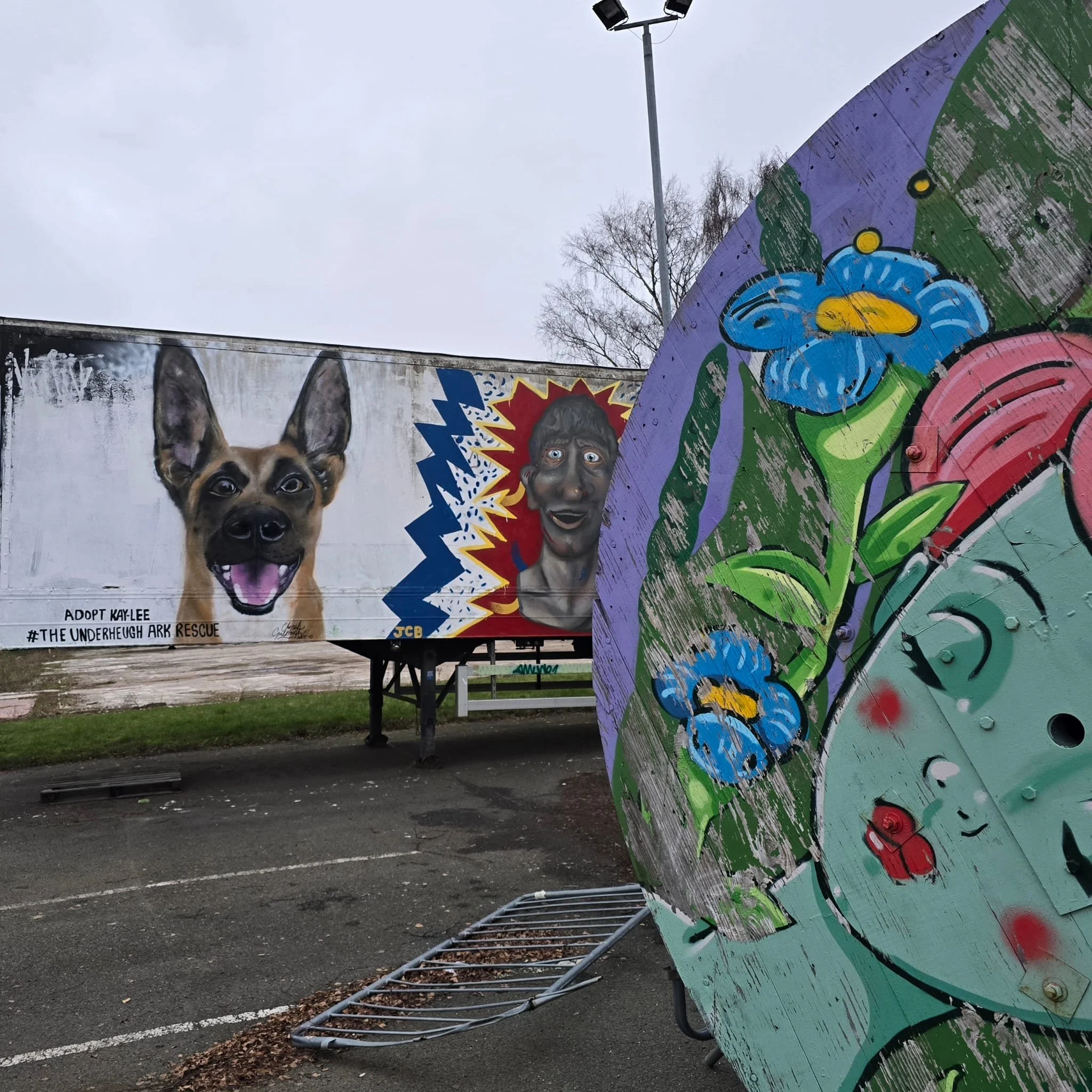 Love and Rescue Dog Murals 2026 - located in Westway Renfrew Scotland.