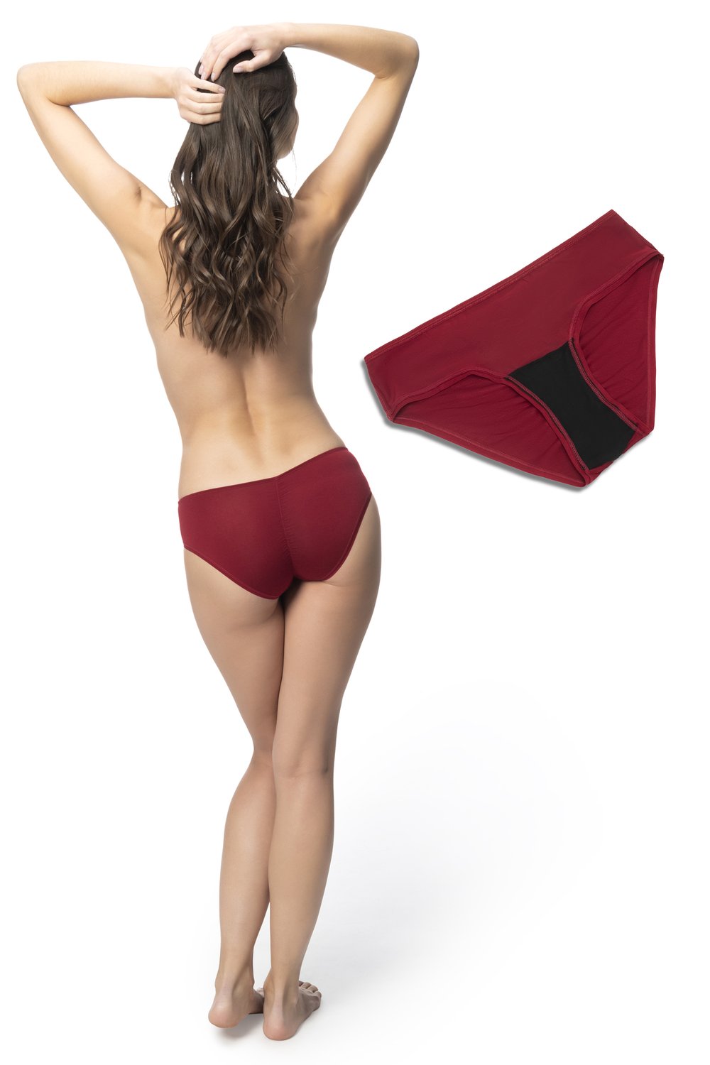 Ruched Back Hipster Panties