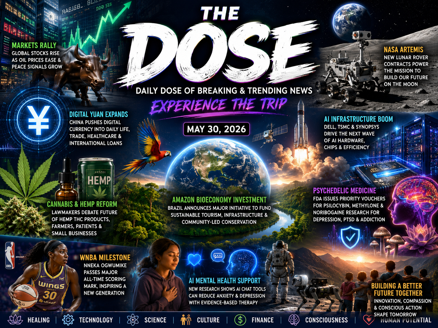 AI Infrastructure, Moonbase Momentum, Cannabis Reform, Psychedelic Medicine &amp; Mental Health Innovation