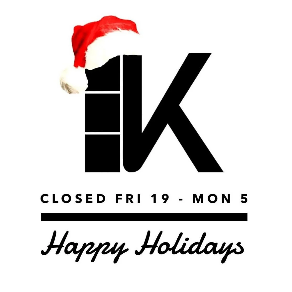 Studio closed. Kitchens open. 🎄