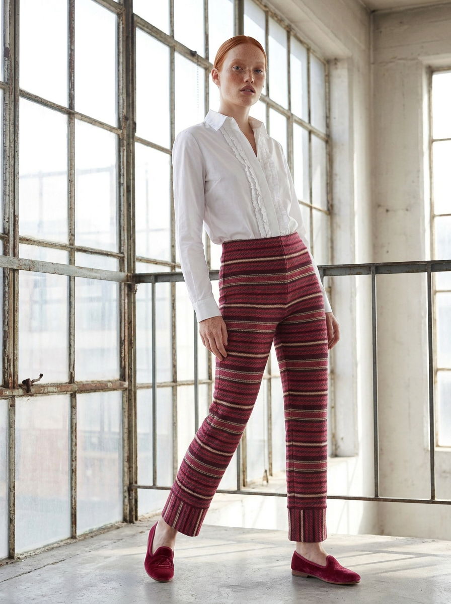 Striped Knit Pants