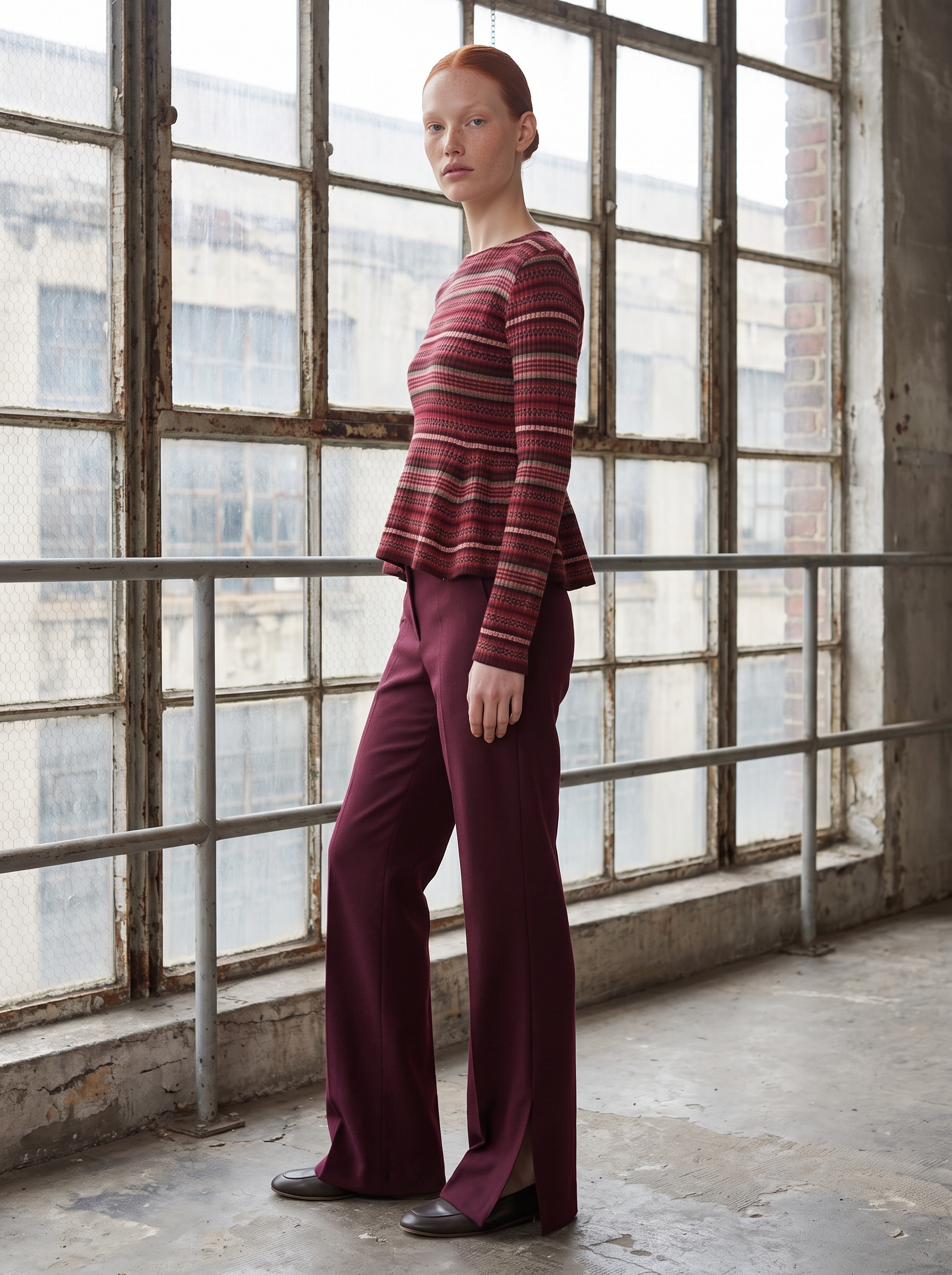 Slit-Hem Trousers