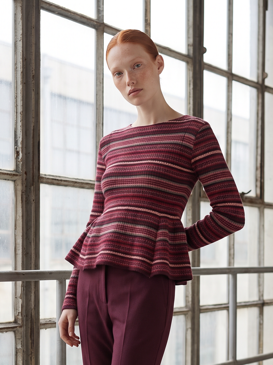 Striped Knit Sweater