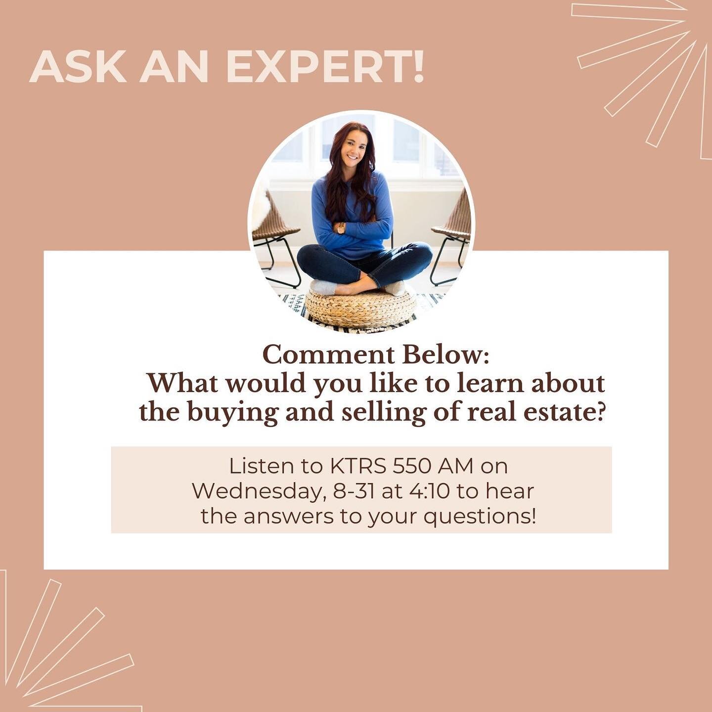 What are your questions?! I&rsquo;d love to answer them tomorrow! #realestatequestions #askmeanything #stlrealtor