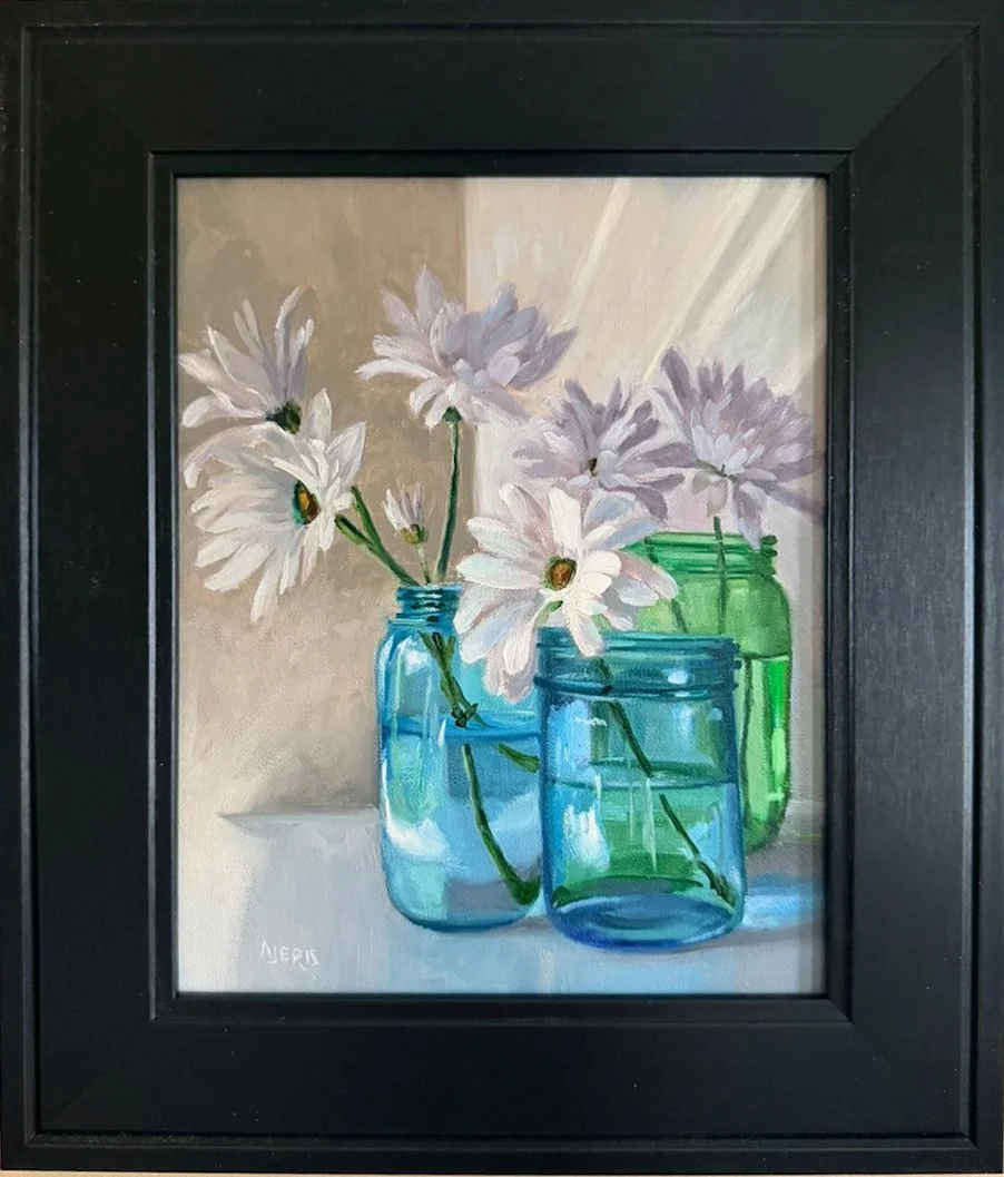 daisies in jars.jpg