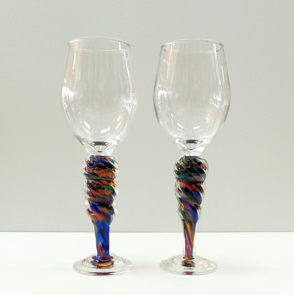 Wine Goblet – Rosetree Blown Glass Studio and Gallery