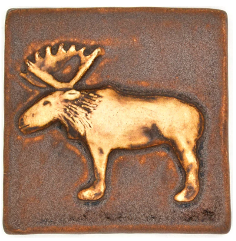 4x4 Moose Tile - Brown
