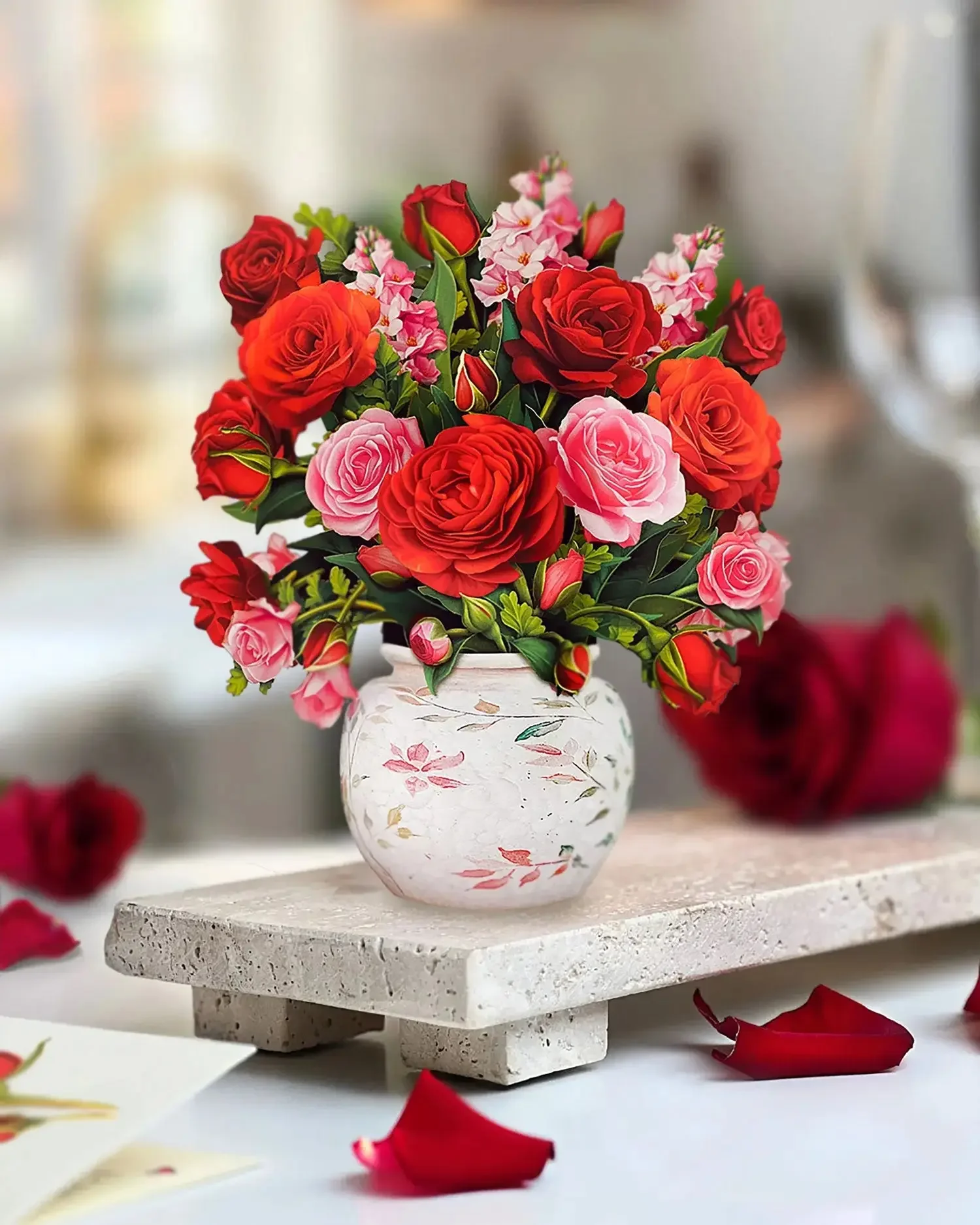 Pop-Up Blooming Roses Card