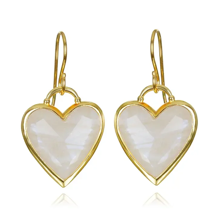 Heartfelt Elegance Moonstone Earrings