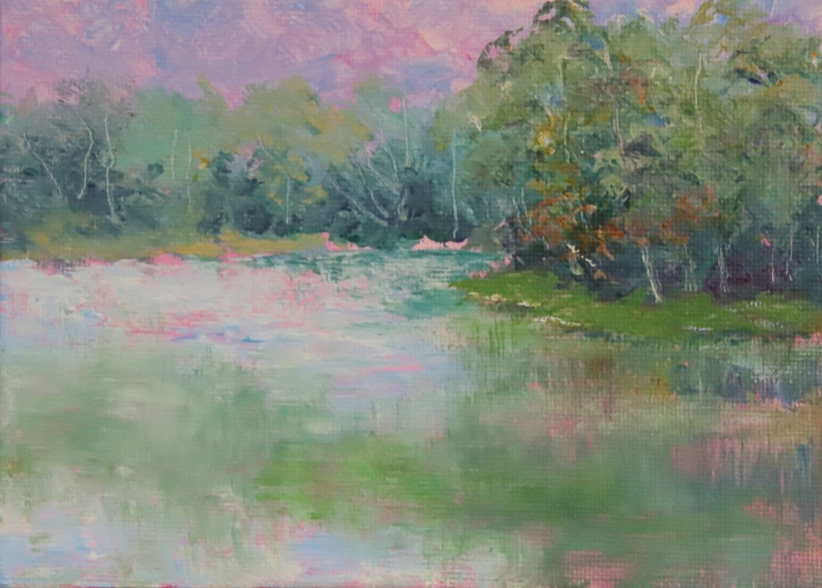 Bass Lake in Summer_Acrylic_Baldwin.JPG
