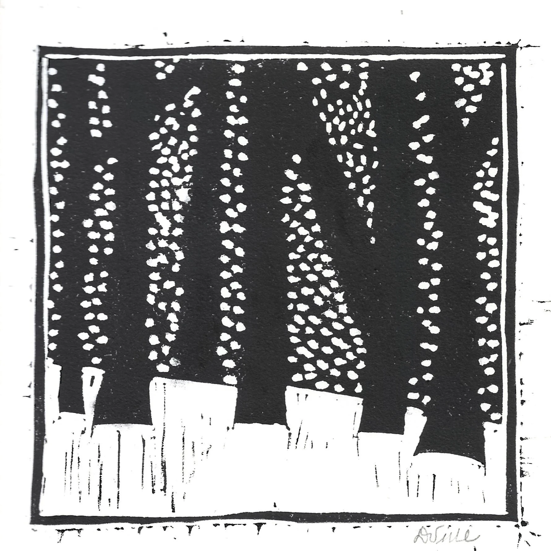 The Woods
Debbie Viele
linocut 11 x 11
$75.00