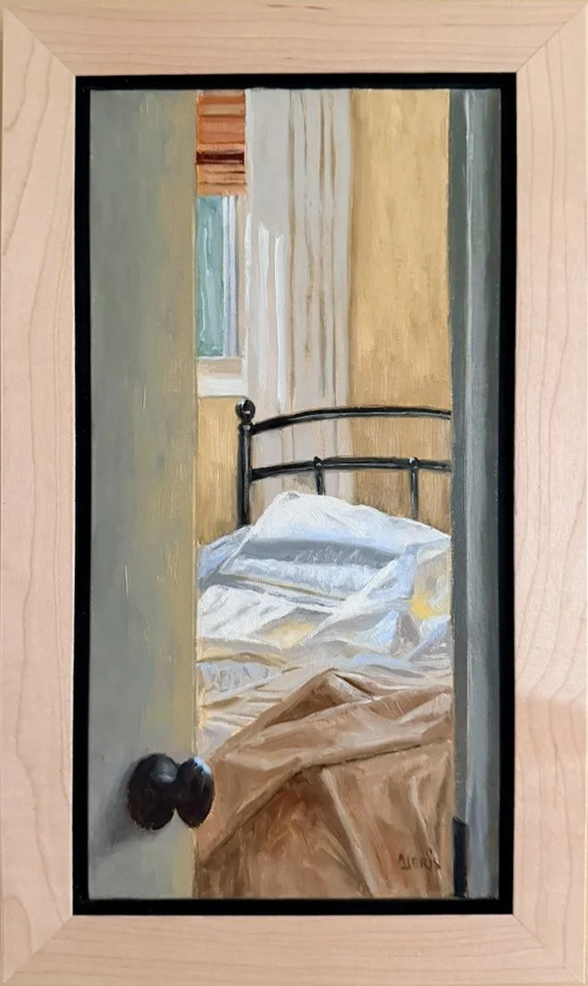 Unmade: Andrea Jeris Oil painting 12x6 $320 