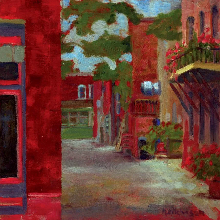 Red Shade Under Trees
By Nancy Aitcheson

Oil
8×8