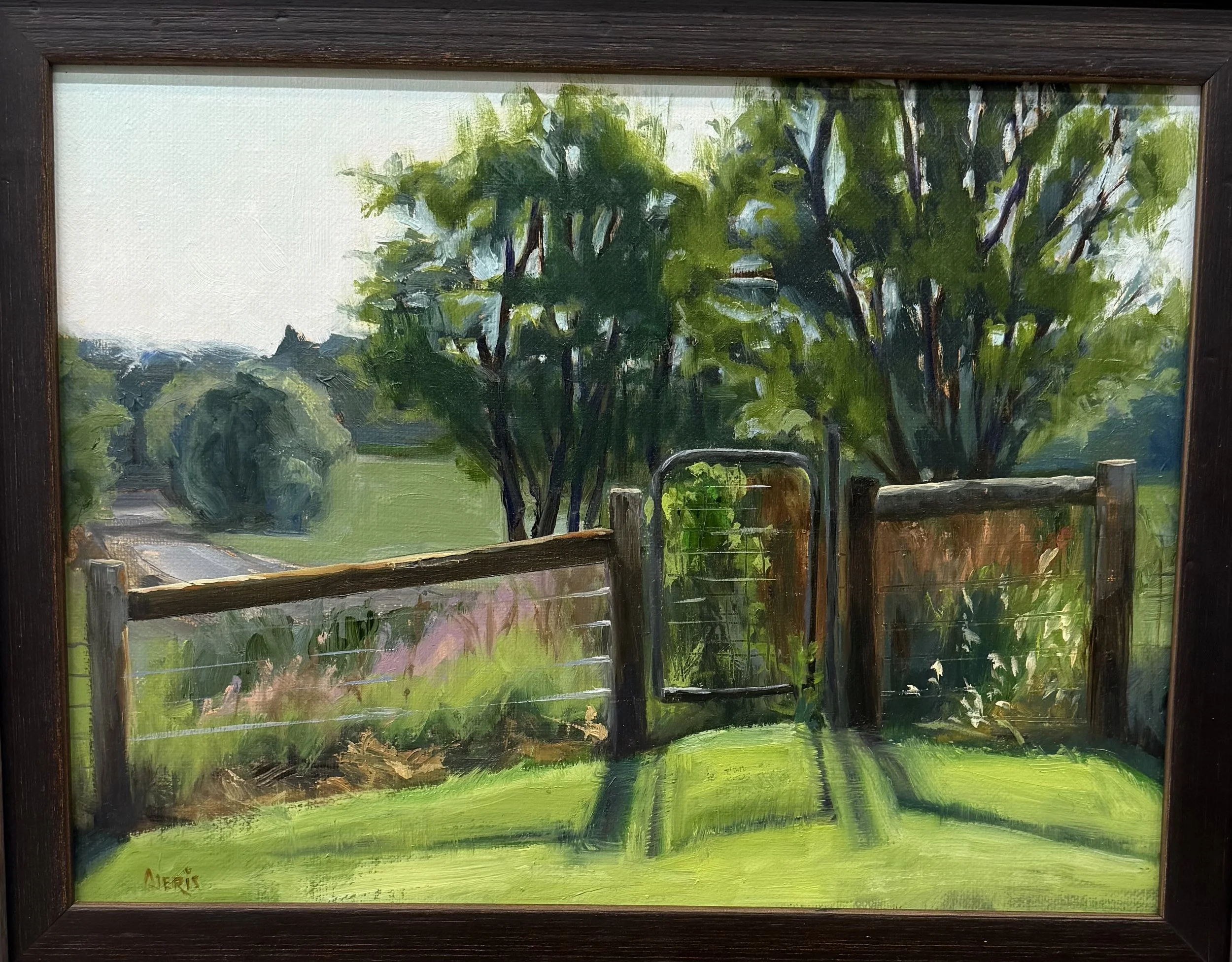Gate: Andrea Jeris Oil painting 9x12 $440