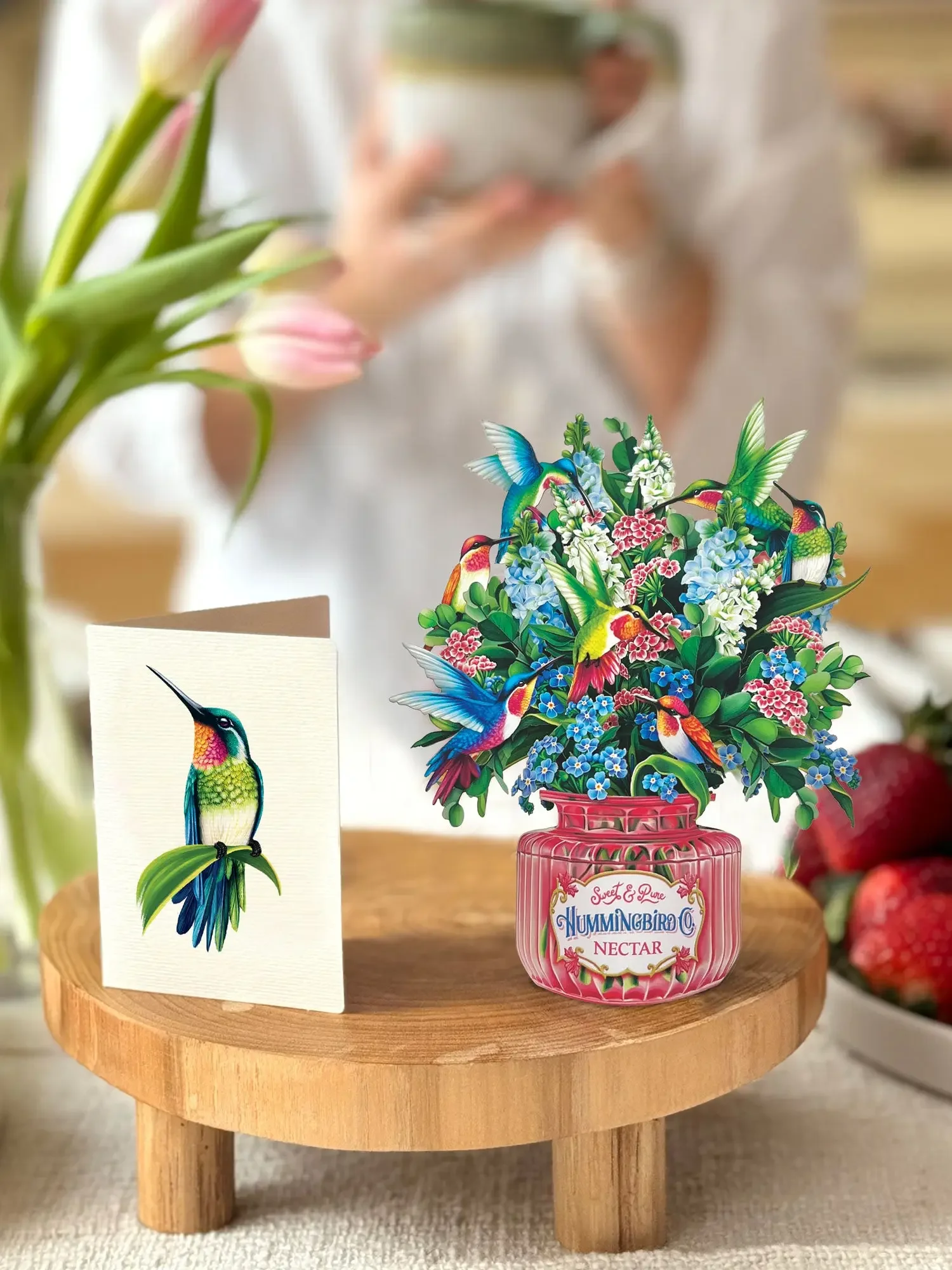 Pop-Up Hummingbird Oasis Card