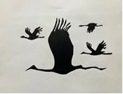 Flying Home
Kelly Carpenter
linocut 12  x 15
$125.00