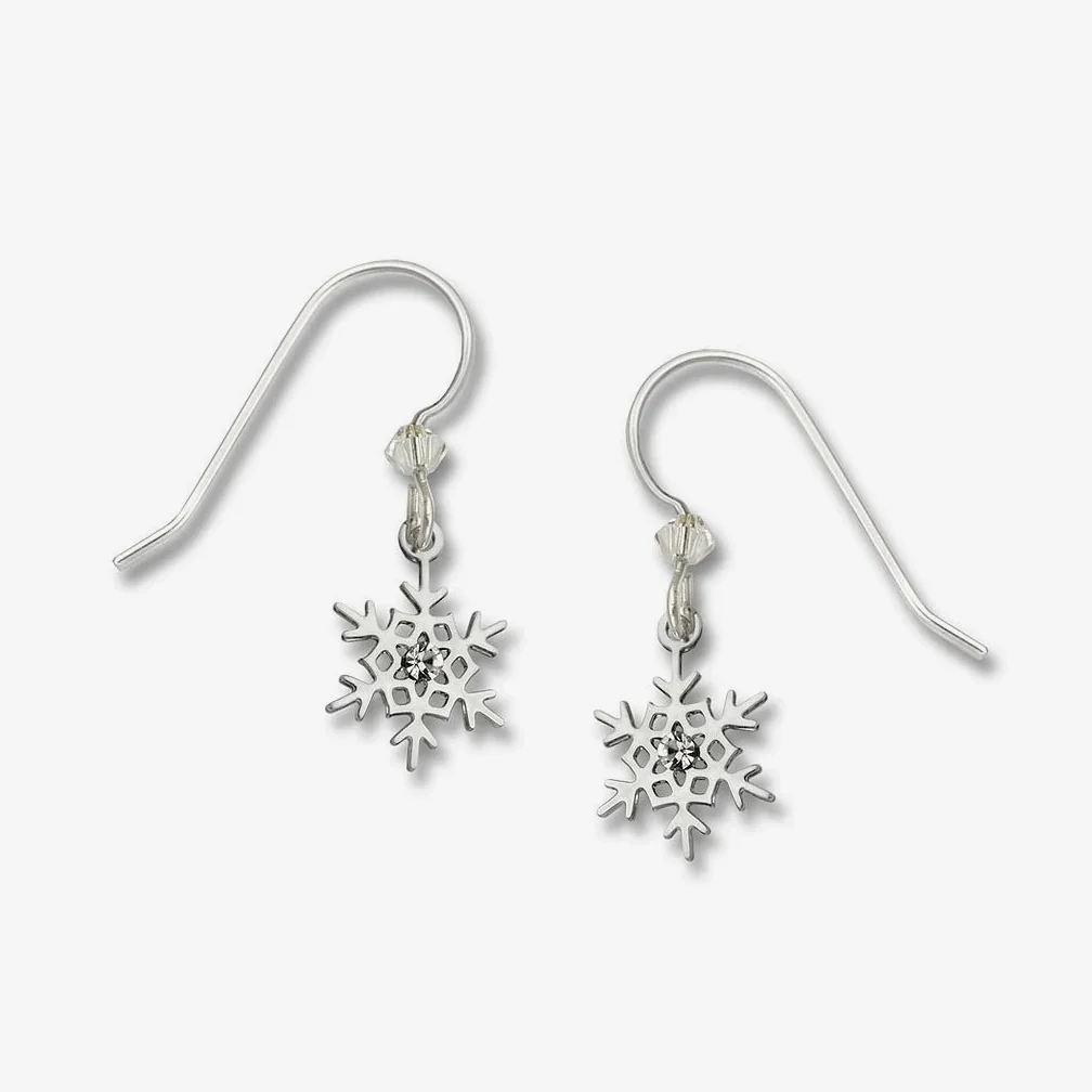 Snowflake w/ White Crystal