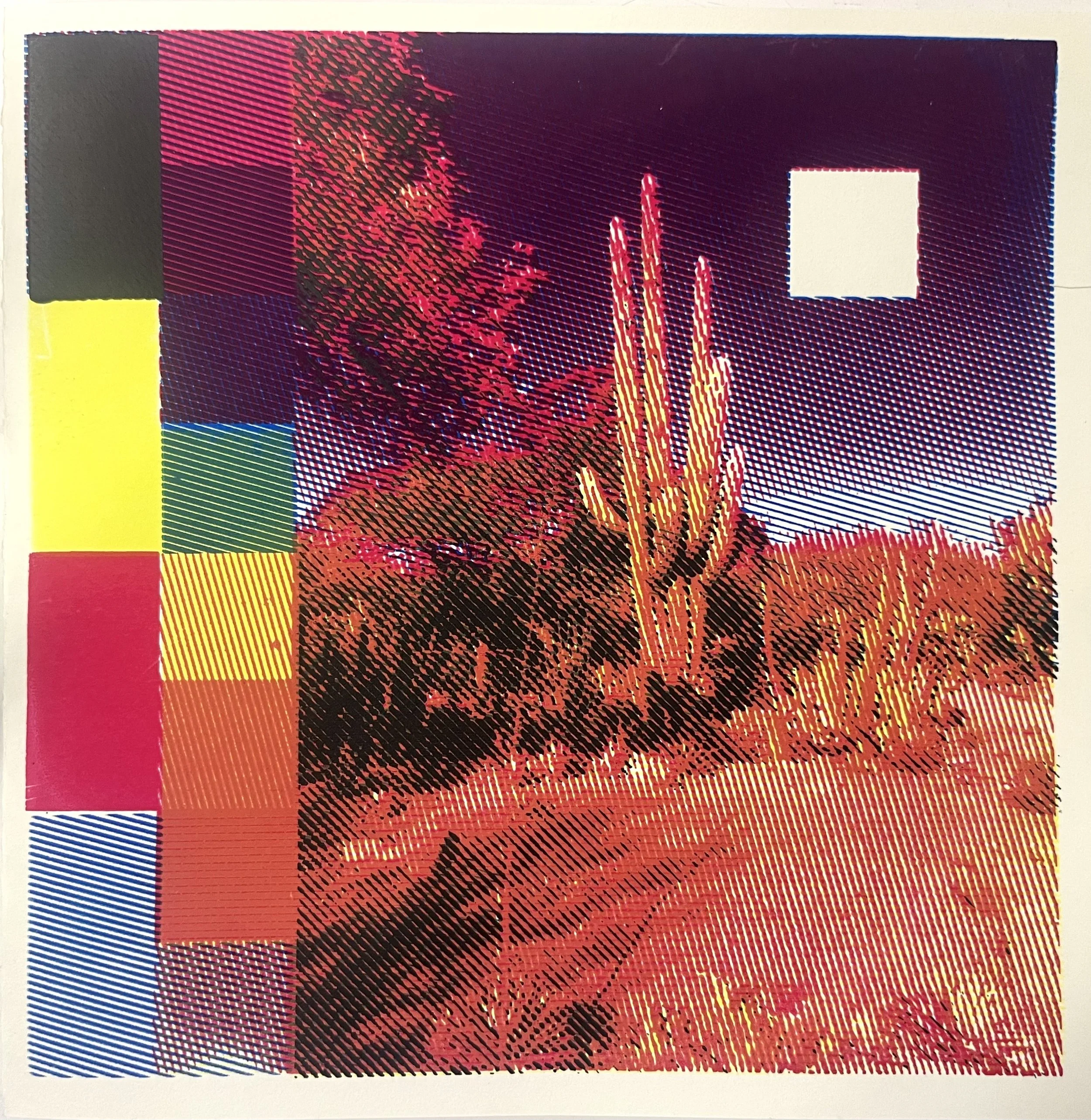 "The Landscape Shapes Me", 8" x 8.5",  limited edition screenprint