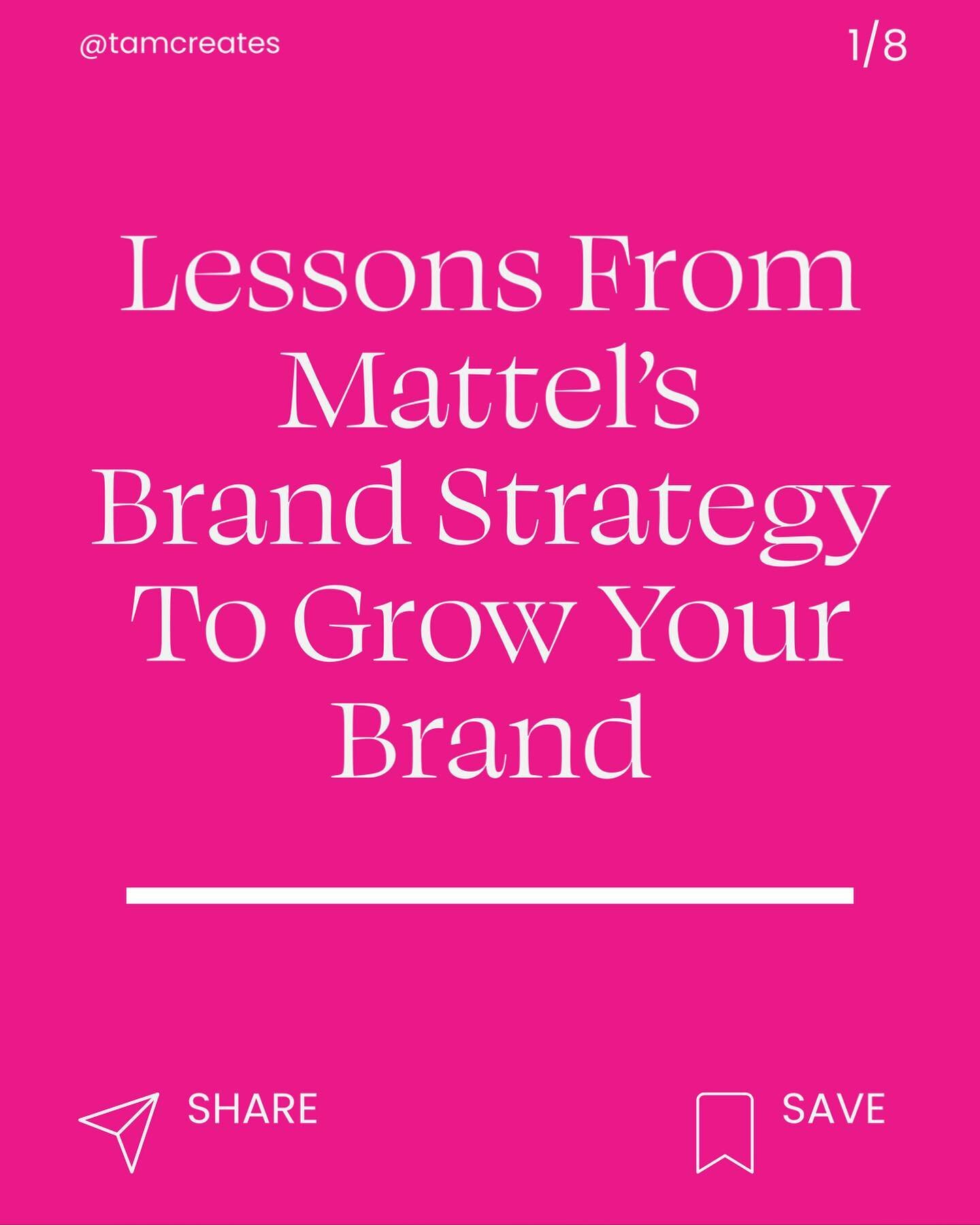 I told y&rsquo;all it&rsquo;s branding week at the Tam Finley Design Studio. Today, I&rsquo;m taking a deeper dive into Mattel&rsquo;s brand strategy and how you can make it work for your brand. 

Save this post for future reference.

Share this post