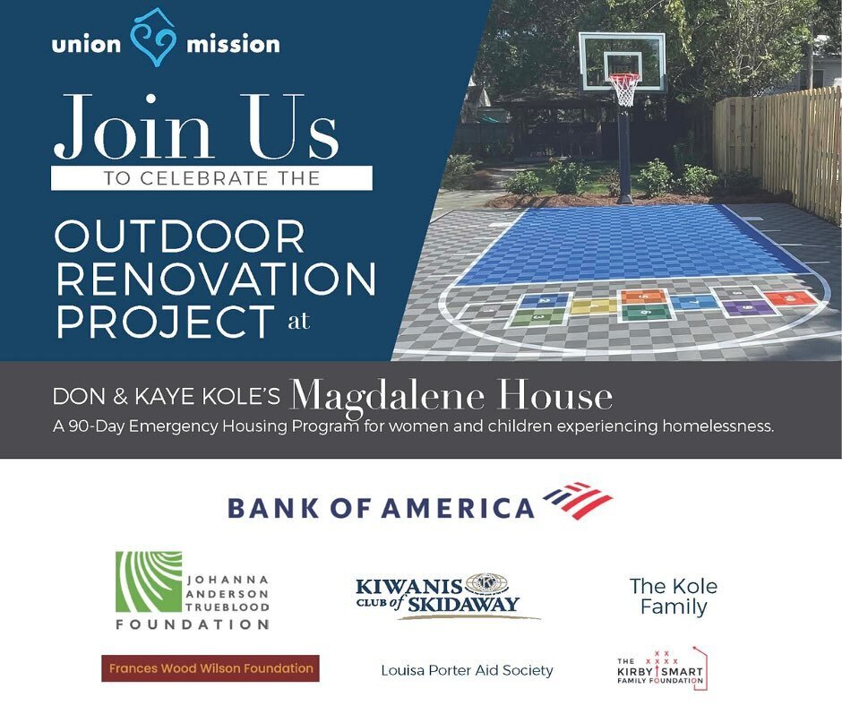 🎉 Join Union Mission in Celebrating the Outdoor Renovation Project at Don &amp; Kaye Kole&rsquo;s Magdalene House! 🏡

We&rsquo;re thrilled to unveil our renovated outdoor space designed for relaxation, play, and empowerment. This vital upgrade supp