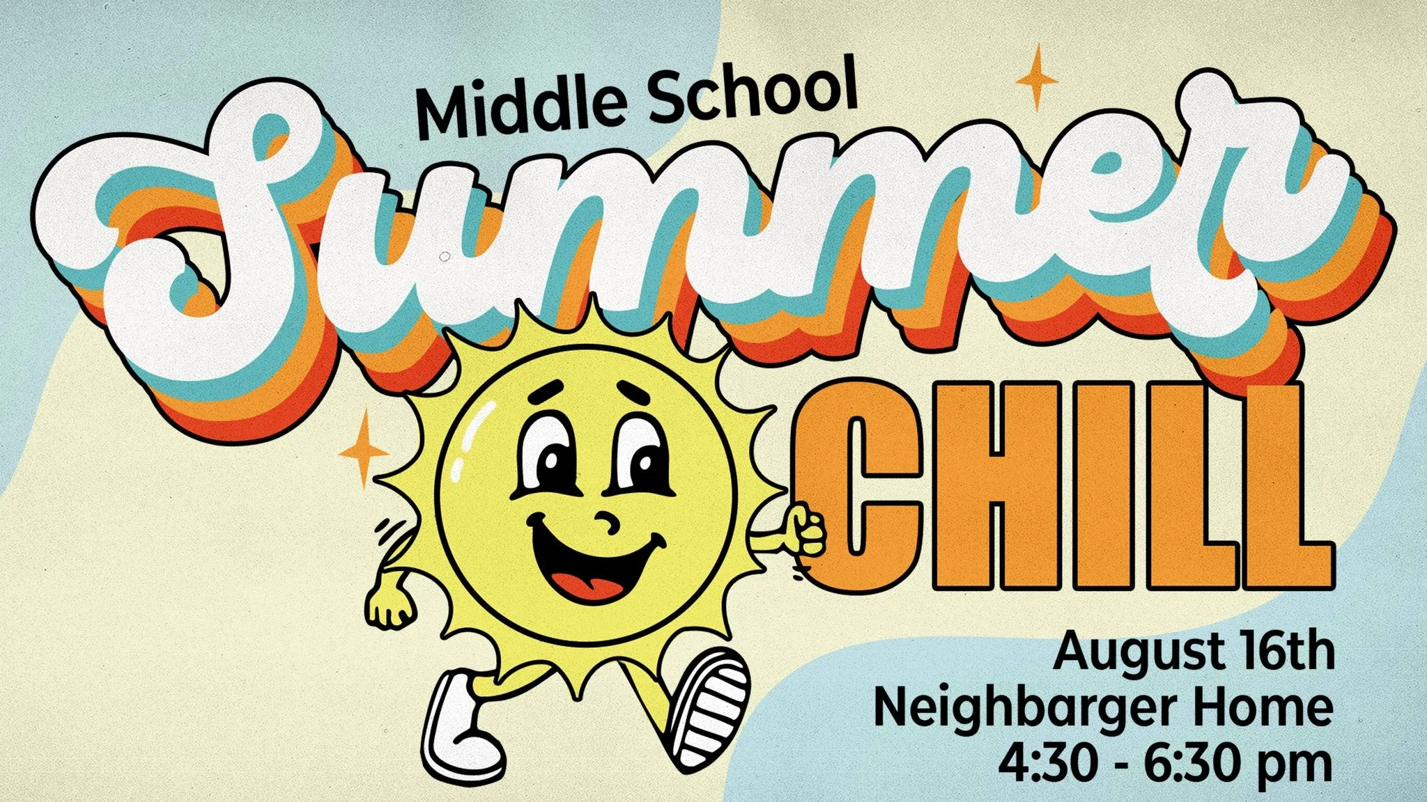 Middle School Life, don't miss our final Summer Chill &mdash; and this one is extra special! We're officially welcoming our 6th Grade Rising students as they make their transition into the Middle School Life community. If you've been joining us all s
