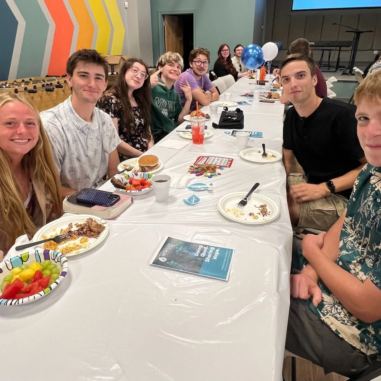College students are back, and Sunday we welcomed them with lunch and a good afternoon together. Pastor Evan and our  team love having them here. If you are a student in Mount Vernon this year, there is a place for you at New Life. Consider this your