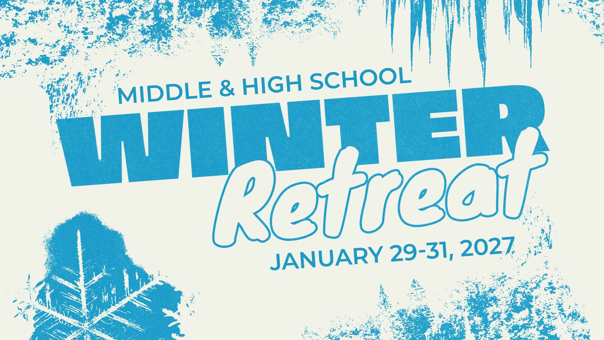 Winter Wave Retreat registration is OPEN!

Middle School and High School students, we are heading back to Beulah Beach Camp on Lake Erie January 29-31, 2027, and we would love for you to come with us! We'll be joining youth ministries from across the