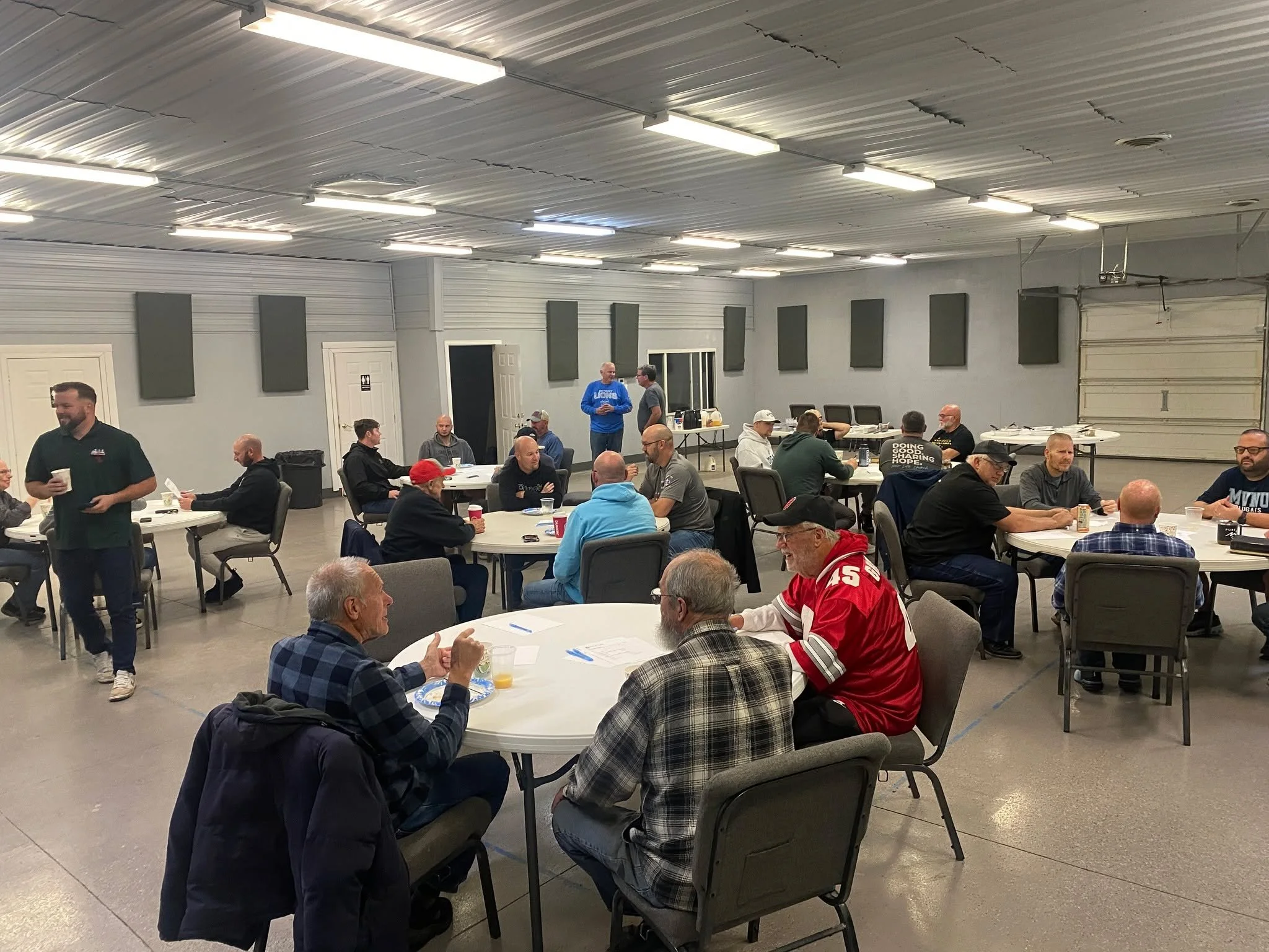 What a great morning at the New Life Men&rsquo;s Breakfast! 🥓🔥 
28 guys came together for awesome food, plenty of fun, and a powerful time of inspiration and challenge. Grateful for this community of men stepping up and iron sharpening iron!