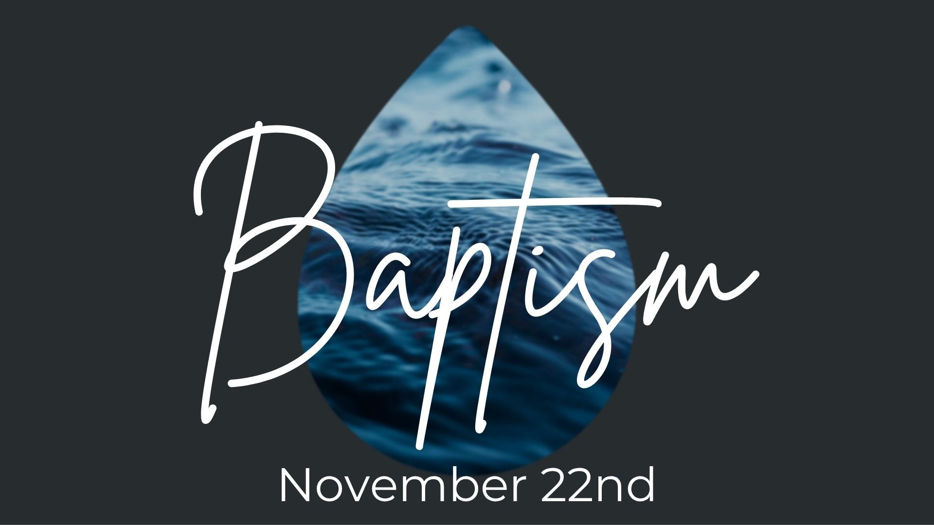 Ready to declare your faith in Jesus? Baptism is a powerful way to publicly share the hope and transformation you've found in Christ.
Join us on November 22 as we celebrate this significant milestone in your faith journey. Baptism represents leaving 