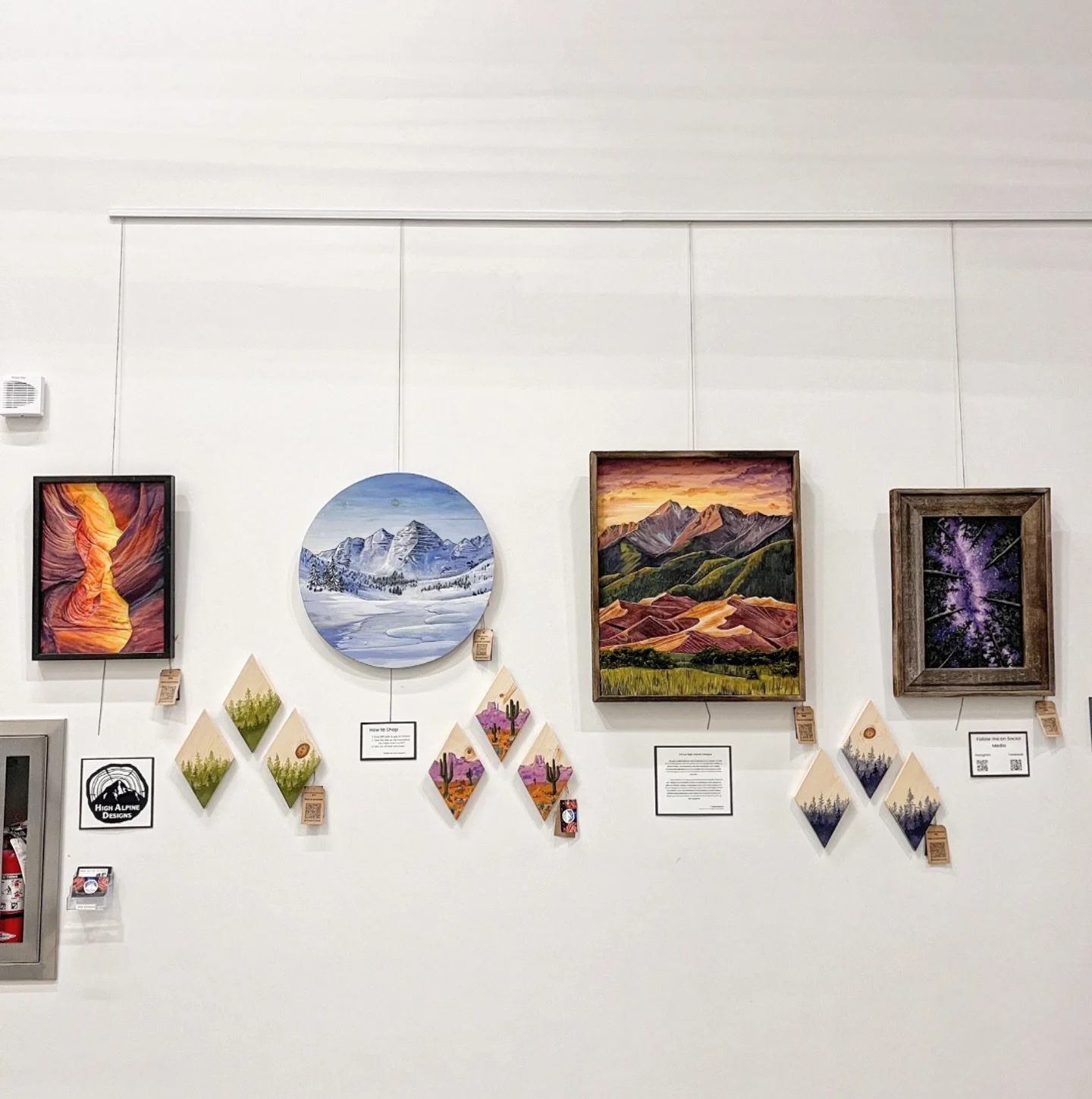 Climbers rejoice! I&rsquo;m now showing my art at @movementgymscolorado, Centennial branch. Swing on by and take a look! 
.
www.highalpinedesigns.com